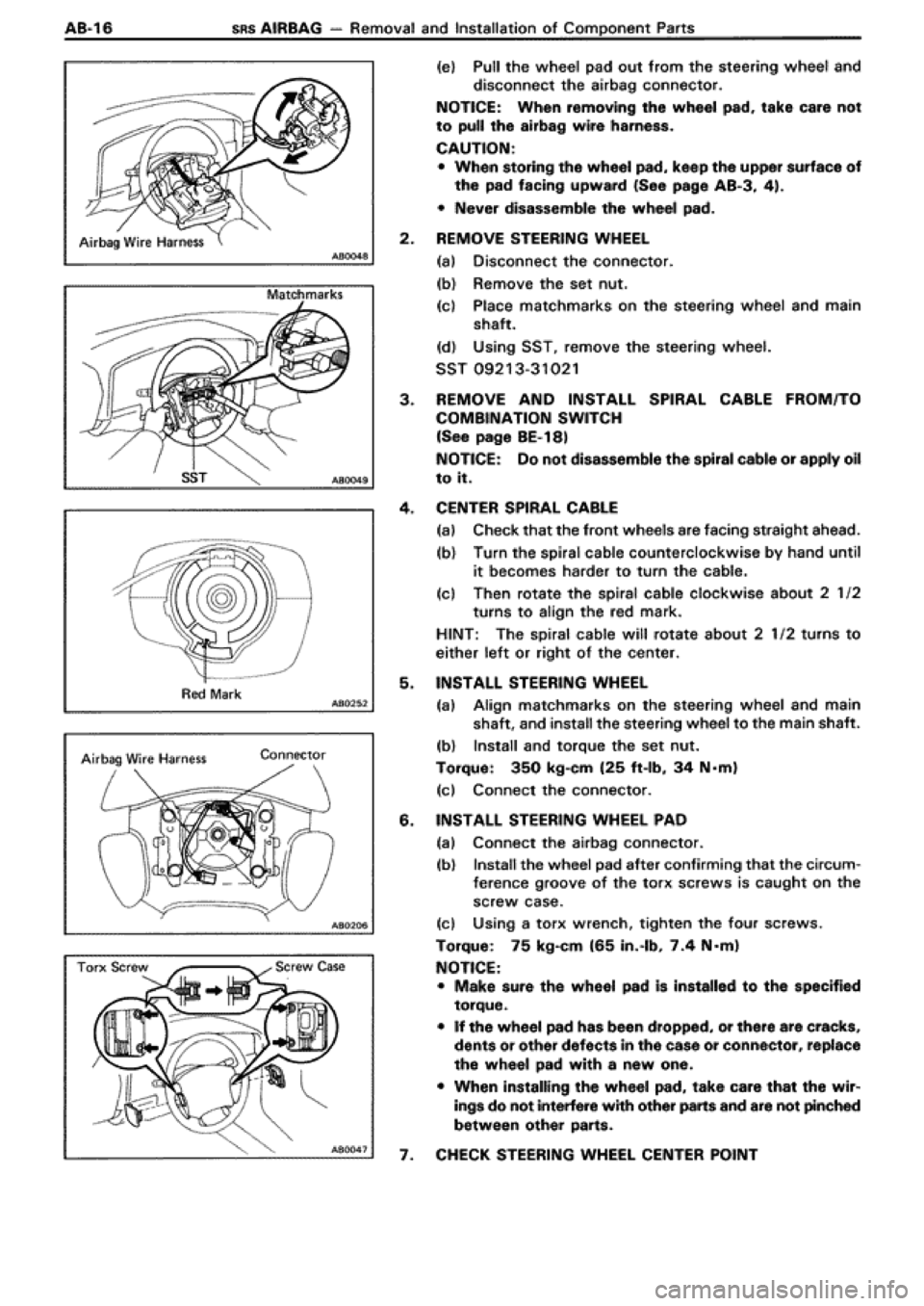 TOYOTA SUPRA 1990 3.G Workshop Manual TOYOTA SUPRA 1990 3.G Workshop Manual