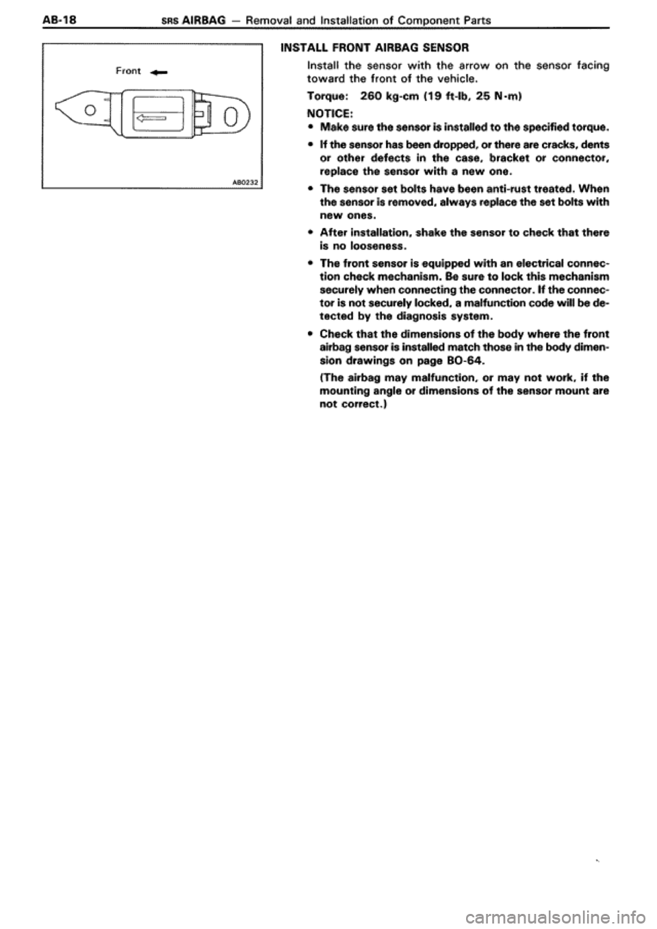 TOYOTA SUPRA 1990 3.G Workshop Manual TOYOTA SUPRA 1990 3.G Workshop Manual