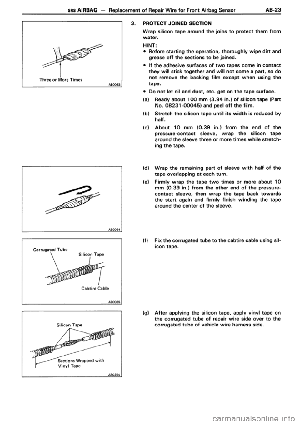 TOYOTA SUPRA 1990 3.G Workshop Manual TOYOTA SUPRA 1990 3.G Workshop Manual