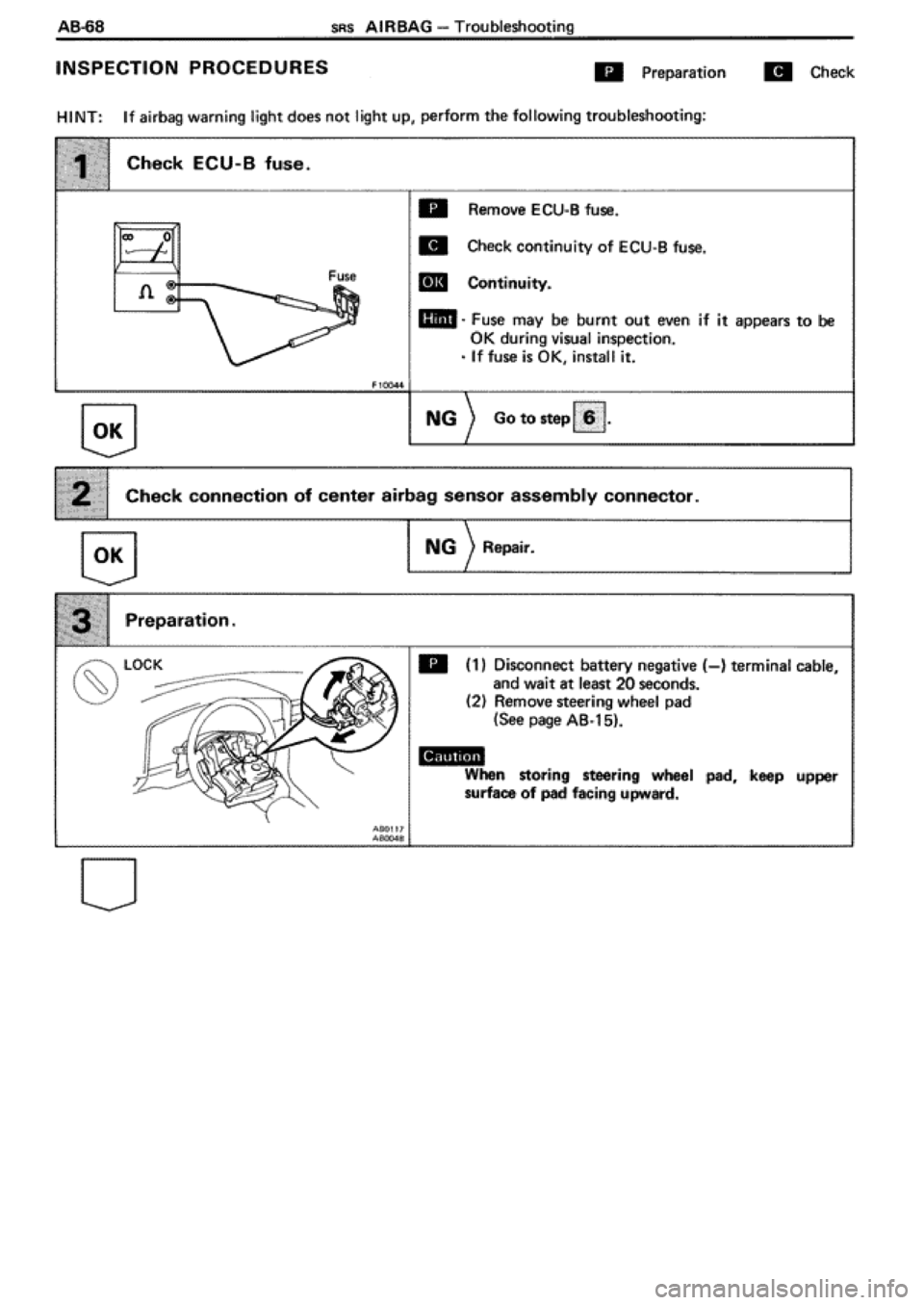 TOYOTA SUPRA 1990 3.G Workshop Manual TOYOTA SUPRA 1990 3.G Workshop Manual