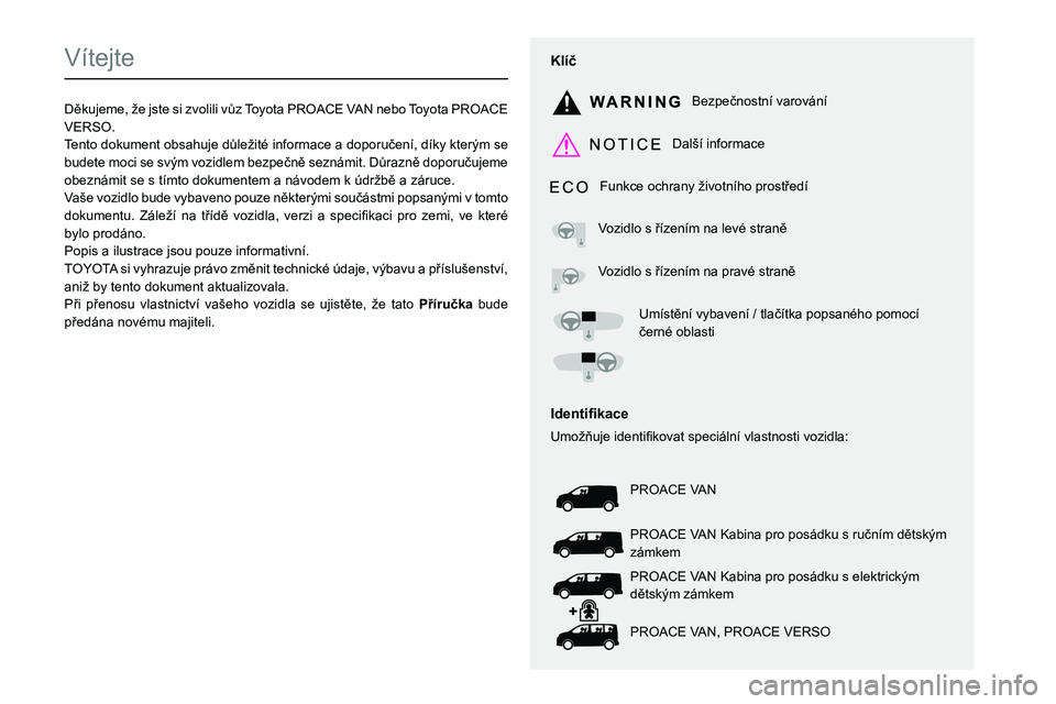 TOYOTA PROACE VERSO EV 2022 Návod na použití (in Czech)
Vítejte
0027010C004E0058004D004800500048000F0003003900370003004700520053005200550045005800470048005700480003005200450048005D005100690050004C0057000300 TOYOTA PROACE VERSO EV 2022 Návod na použití (in Czech)
Vítejte
0027010C004E0058004D004800500048000F0003003900370003004700520053005200550045005800470048005700480003005200450048005D005100690050004C0057000300