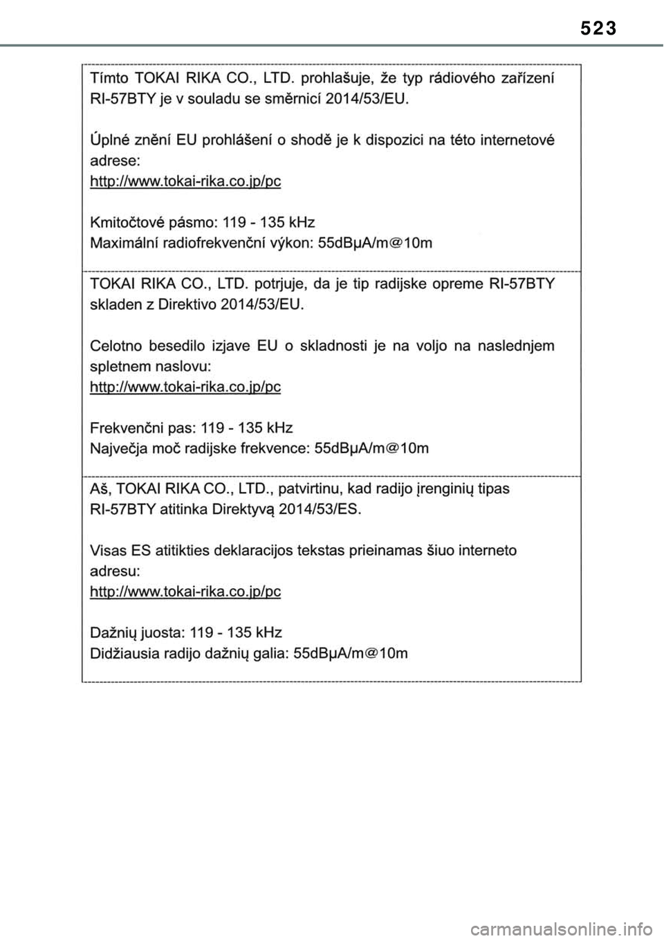 TOYOTA RAV4 2022 Manual de utilização (in Portuguese) 523 TOYOTA RAV4 2022 Manual de utilização (in Portuguese) 523