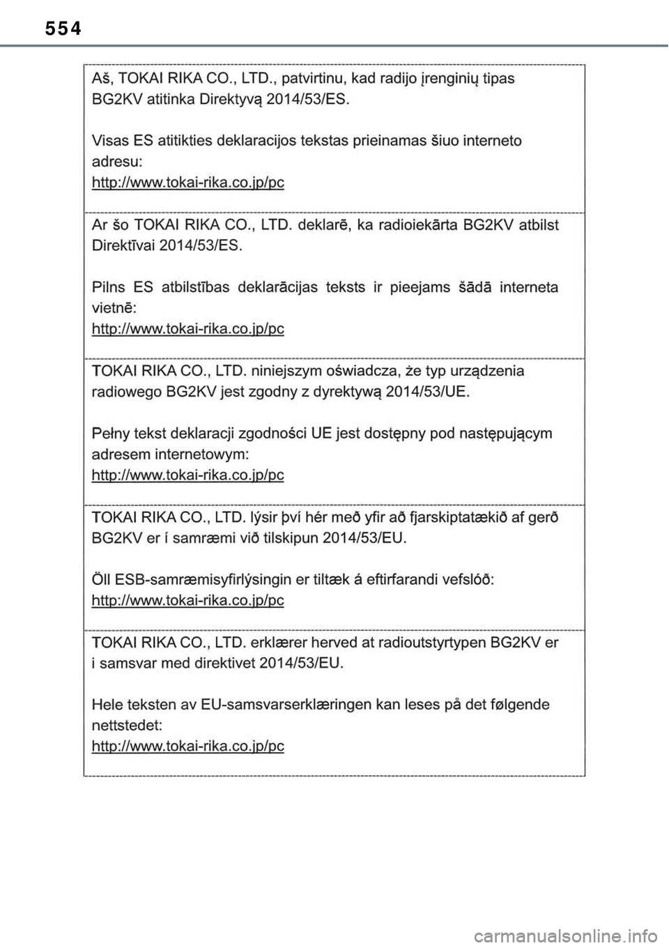 TOYOTA RAV4 2022  Manual de utilização (in Portuguese) 554 