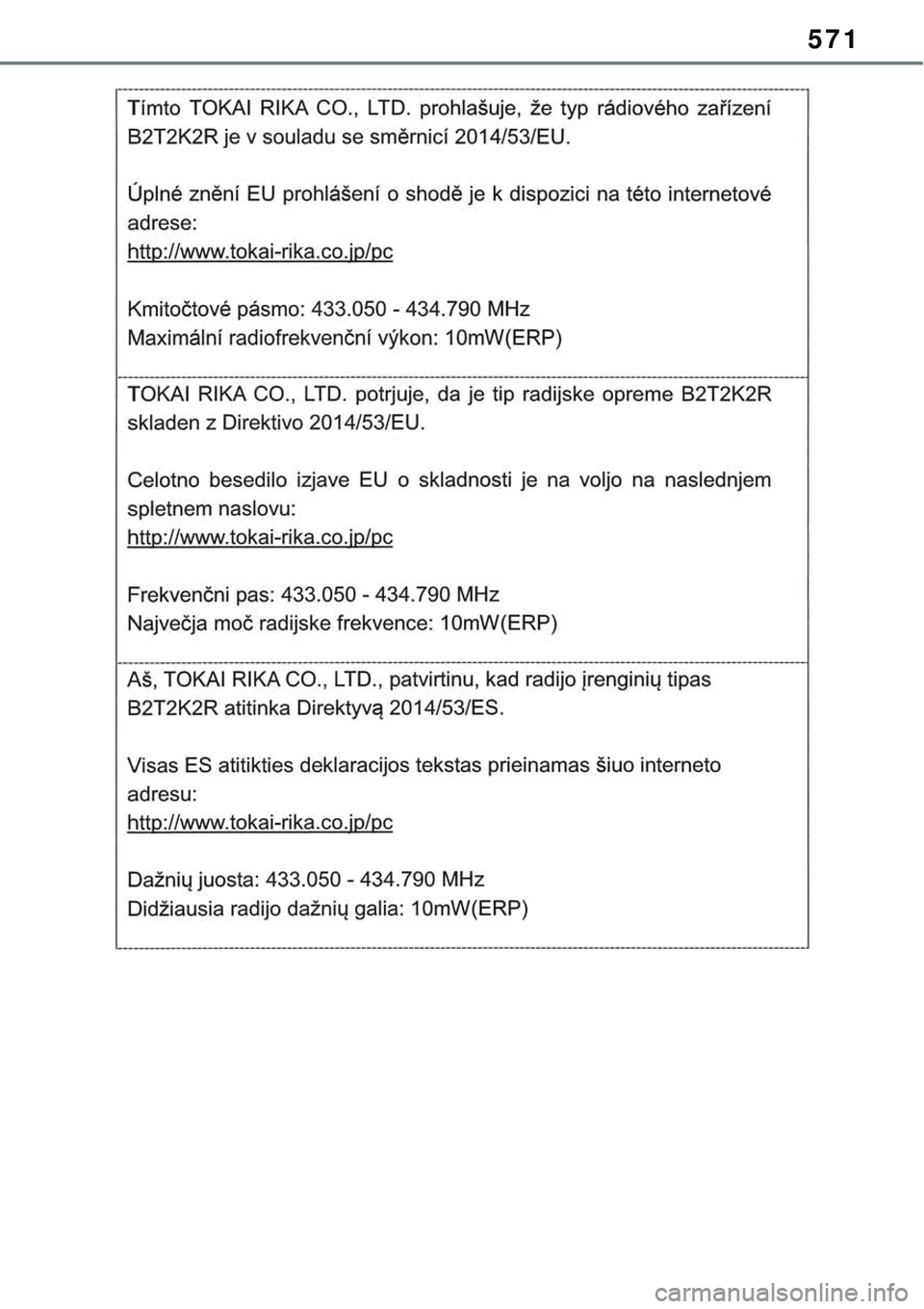 TOYOTA RAV4 2022  Manual de utilização (in Portuguese) 571 