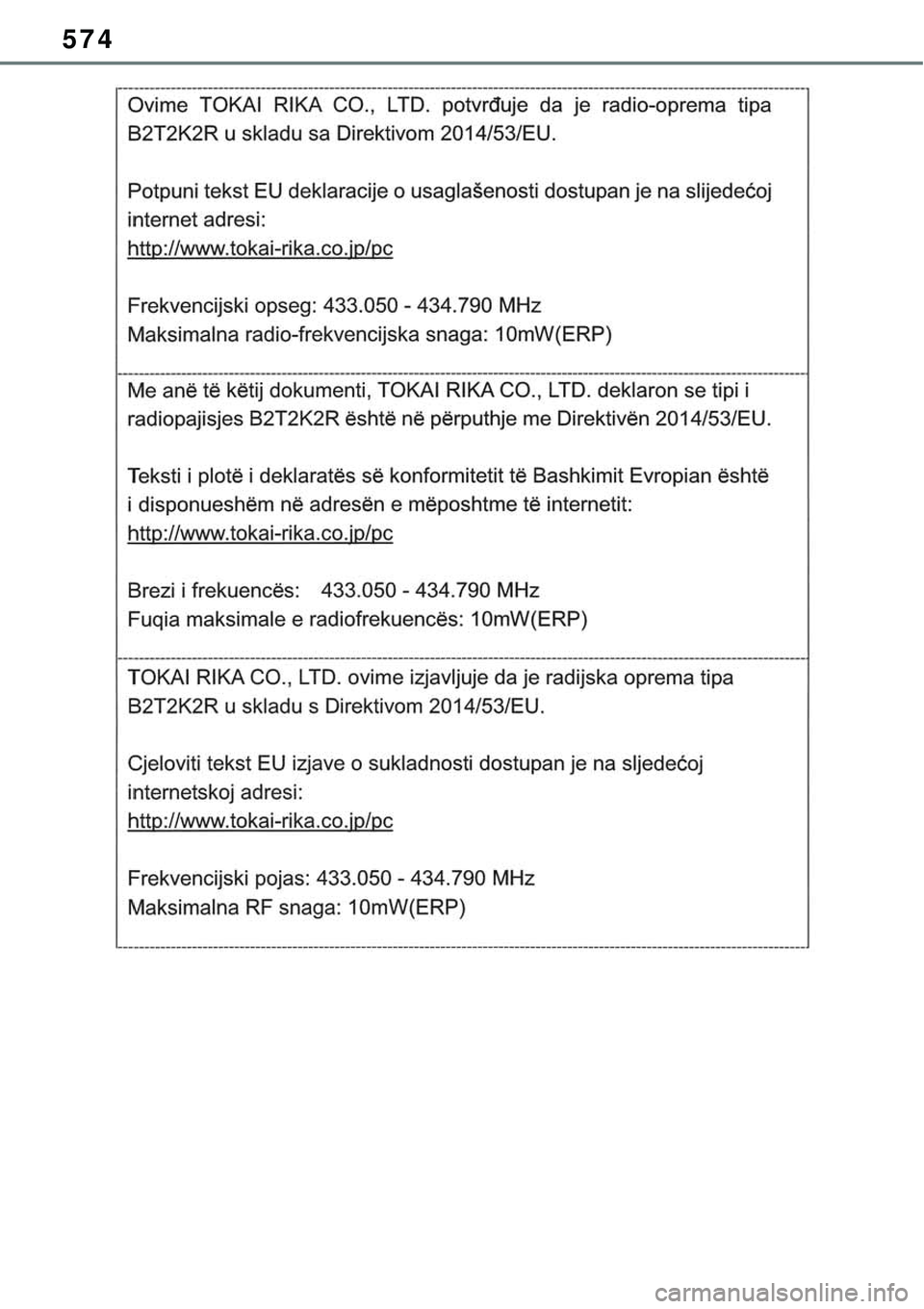 TOYOTA RAV4 2022  Manual de utilização (in Portuguese) 574 