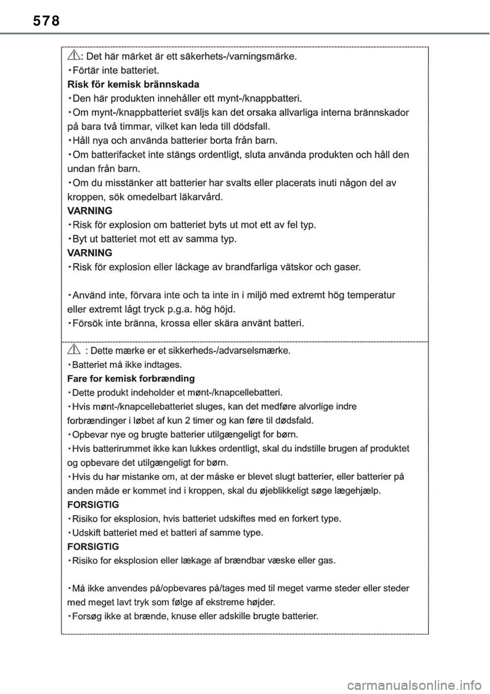 TOYOTA RAV4 2022  Manual de utilização (in Portuguese) 578 