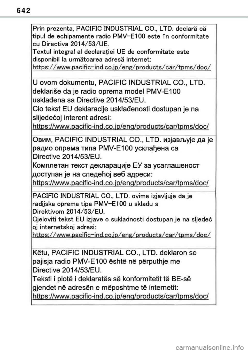 TOYOTA RAV4 2022  Manual de utilização (in Portuguese) 642 