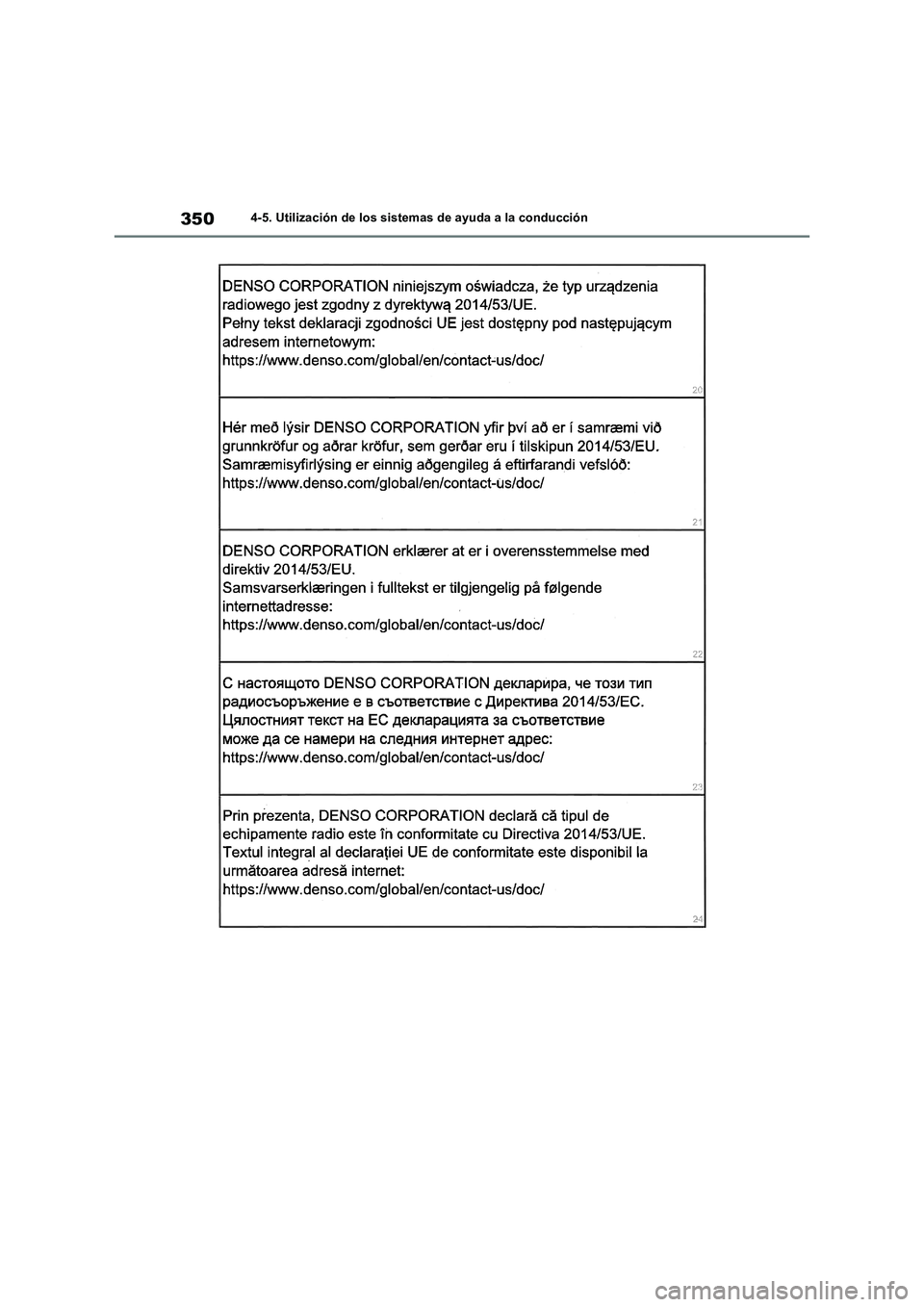 TOYOTA RAV4 2019 Manual del propietario (in Spanish) 3504-5. Utilización de los sistemas de ayuda a la conducción TOYOTA RAV4 2019 Manual del propietario (in Spanish) 3504-5. Utilización de los sistemas de ayuda a la conducción