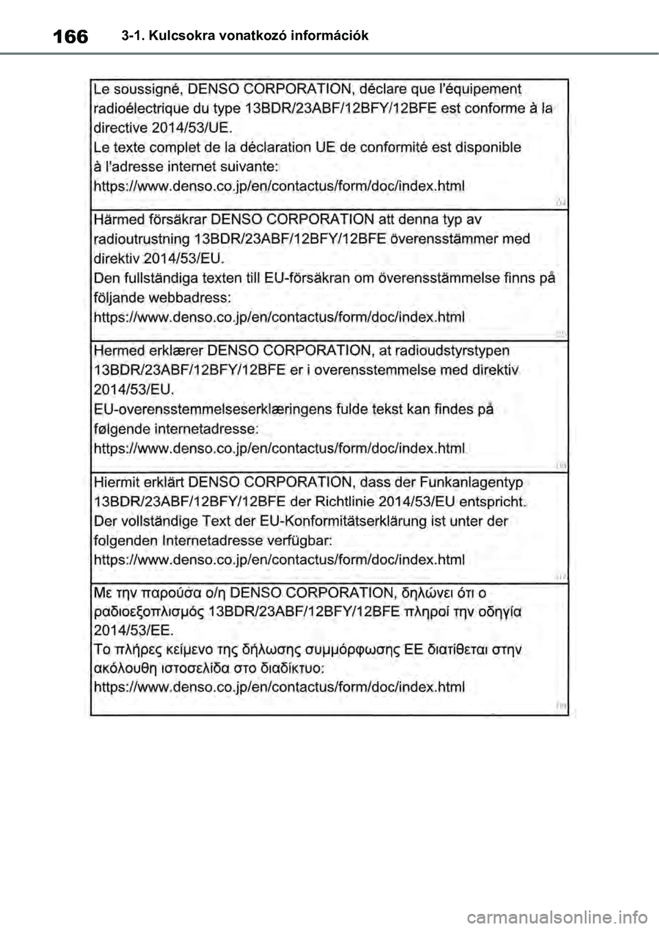 TOYOTA RAV4 2019  Kezelési útmutató (in Hungarian) 1663-1. Kulcsokra vonatkozó információk 
