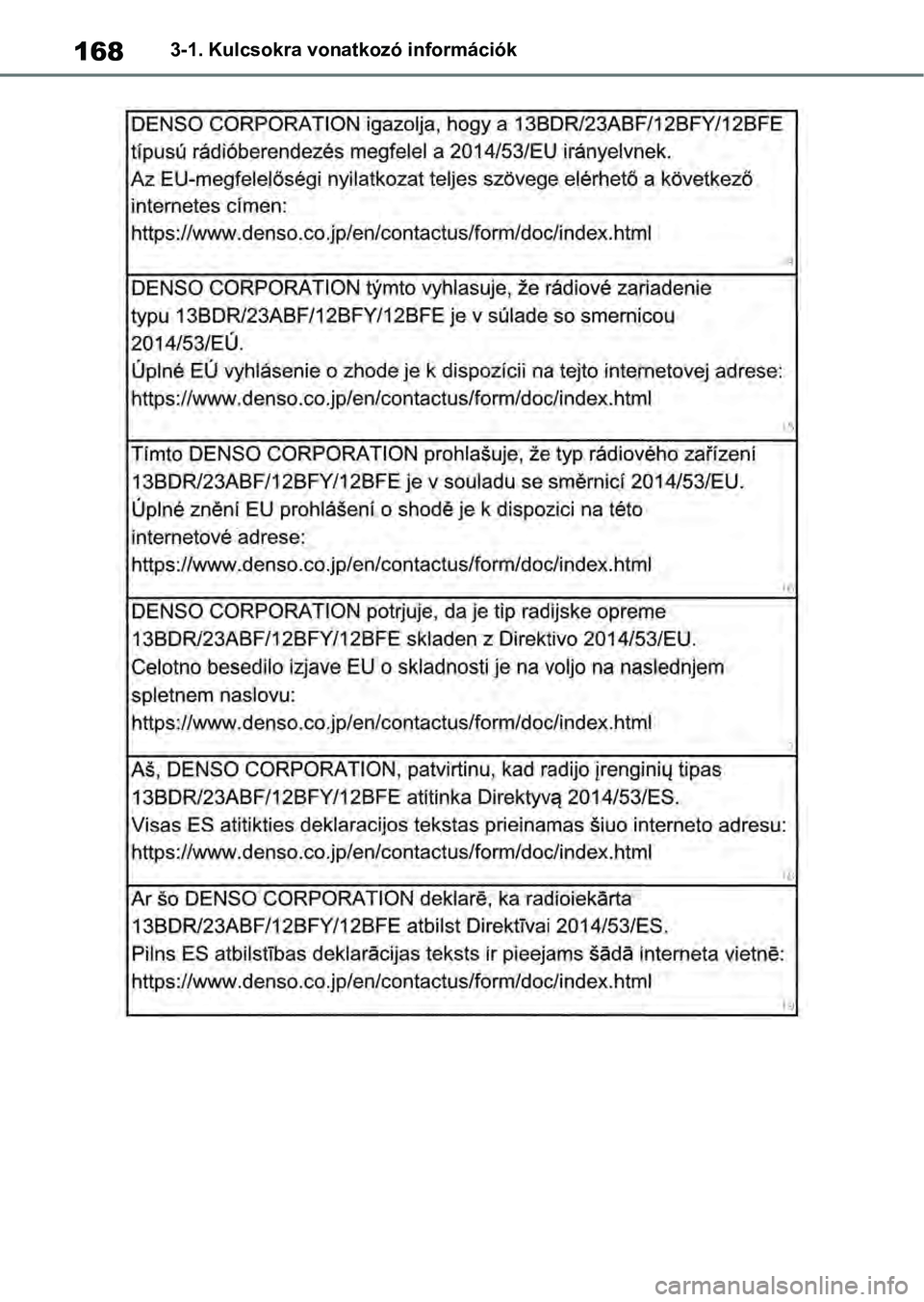 TOYOTA RAV4 2019  Kezelési útmutató (in Hungarian) 1683-1. Kulcsokra vonatkozó információk 
