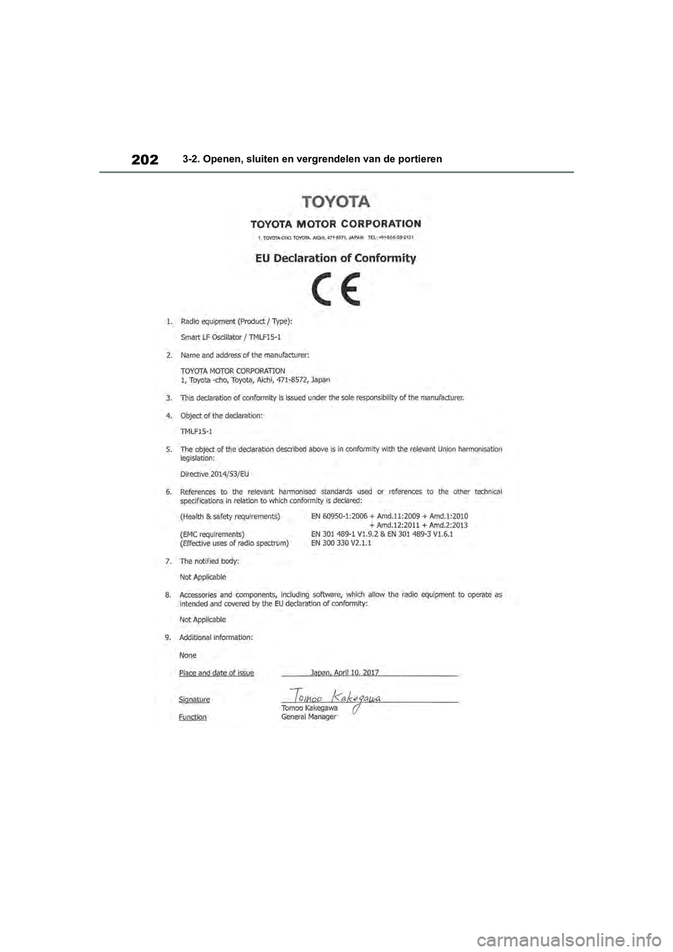 TOYOTA RAV4 2019  Instructieboekje (in Dutch) 2023-2. Openen, sluiten en vergrendelen van de portieren
pM_RAV4_OM_OM42D03E_(EE).book  Page 202  Wednesday, March 20, 2019  2:08 PM 