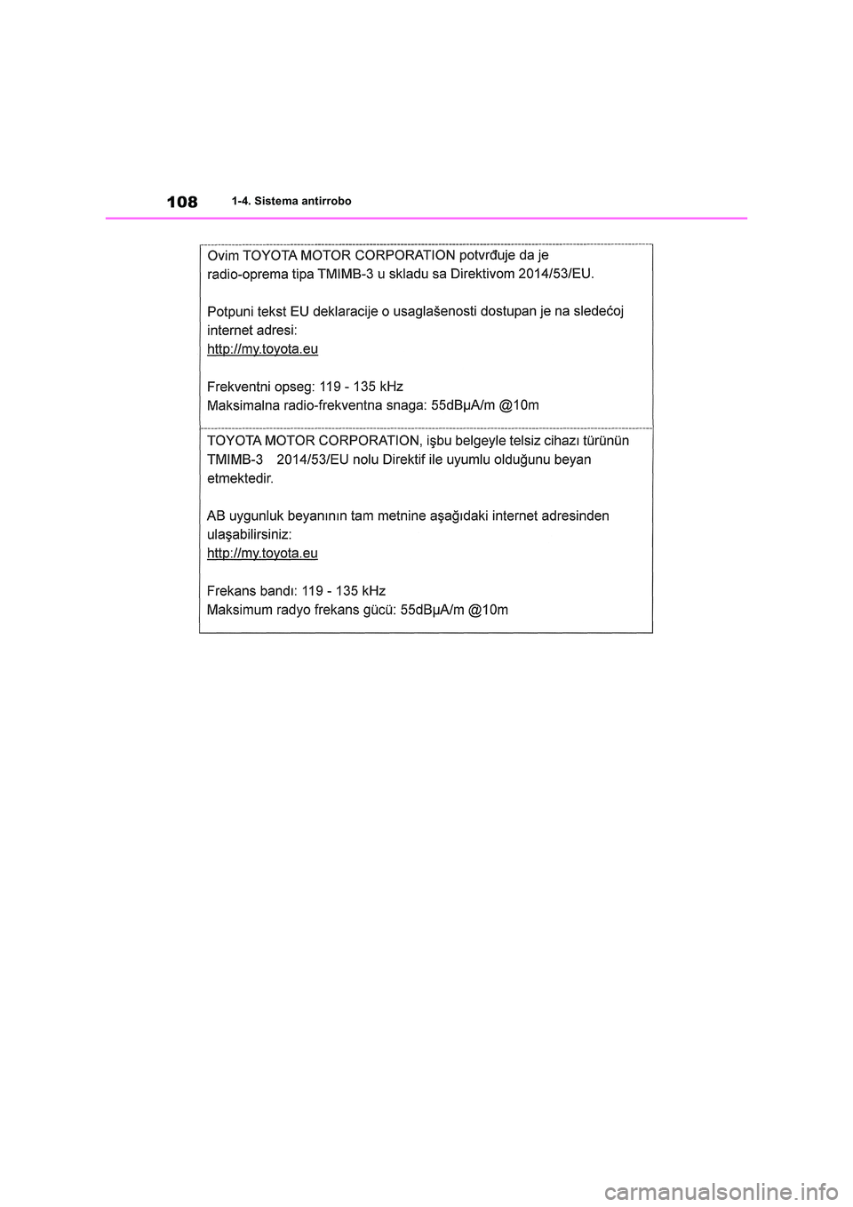 TOYOTA RAV4 2018 Manual del propietario (in Spanish) 1081-4. Sistema antirrobo TOYOTA RAV4 2018 Manual del propietario (in Spanish) 1081-4. Sistema antirrobo