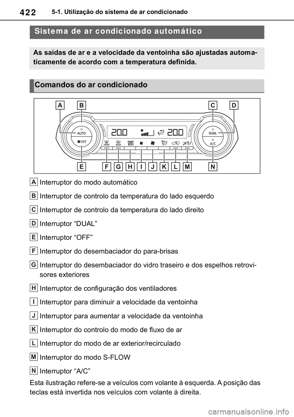 TOYOTA RAV4 2018  Manual de utilização (in Portuguese) 422������8�W�L�O�L�]�D�o�m�R��G�R��V�L�V�W�H�P�D��G�H��D�U��F�R�Q�G�L�F�L�R�Q�D�G�R
�����8�V�L�Q�J��W�K�H��D�L�U��F�R�Q�G�L�W�L�R�Q�L�Q�J��V�\�V�W�H�P��D�Q�G��G�H�I�R�J�J�H�U
�,�Q�