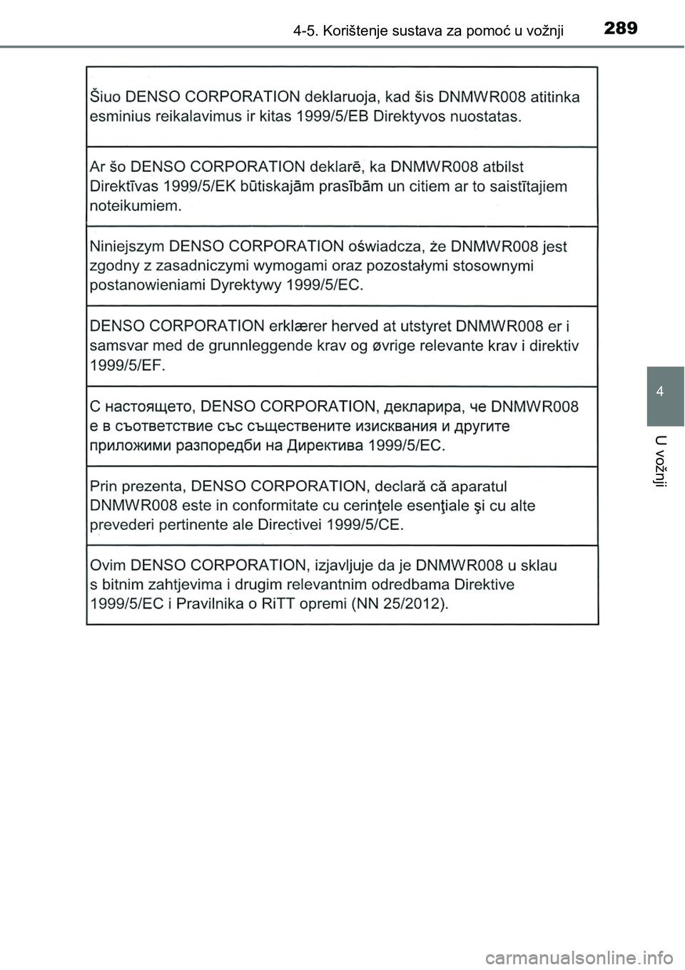 TOYOTA RAV4 2016 Upute Za Rukovanje (in Croatian) 2894-5. Korištenje sustava za pomoć u vožnji
4
U vožnji TOYOTA RAV4 2016 Upute Za Rukovanje (in Croatian) 2894-5. Korištenje sustava za pomoć u vožnji
4
U vožnji