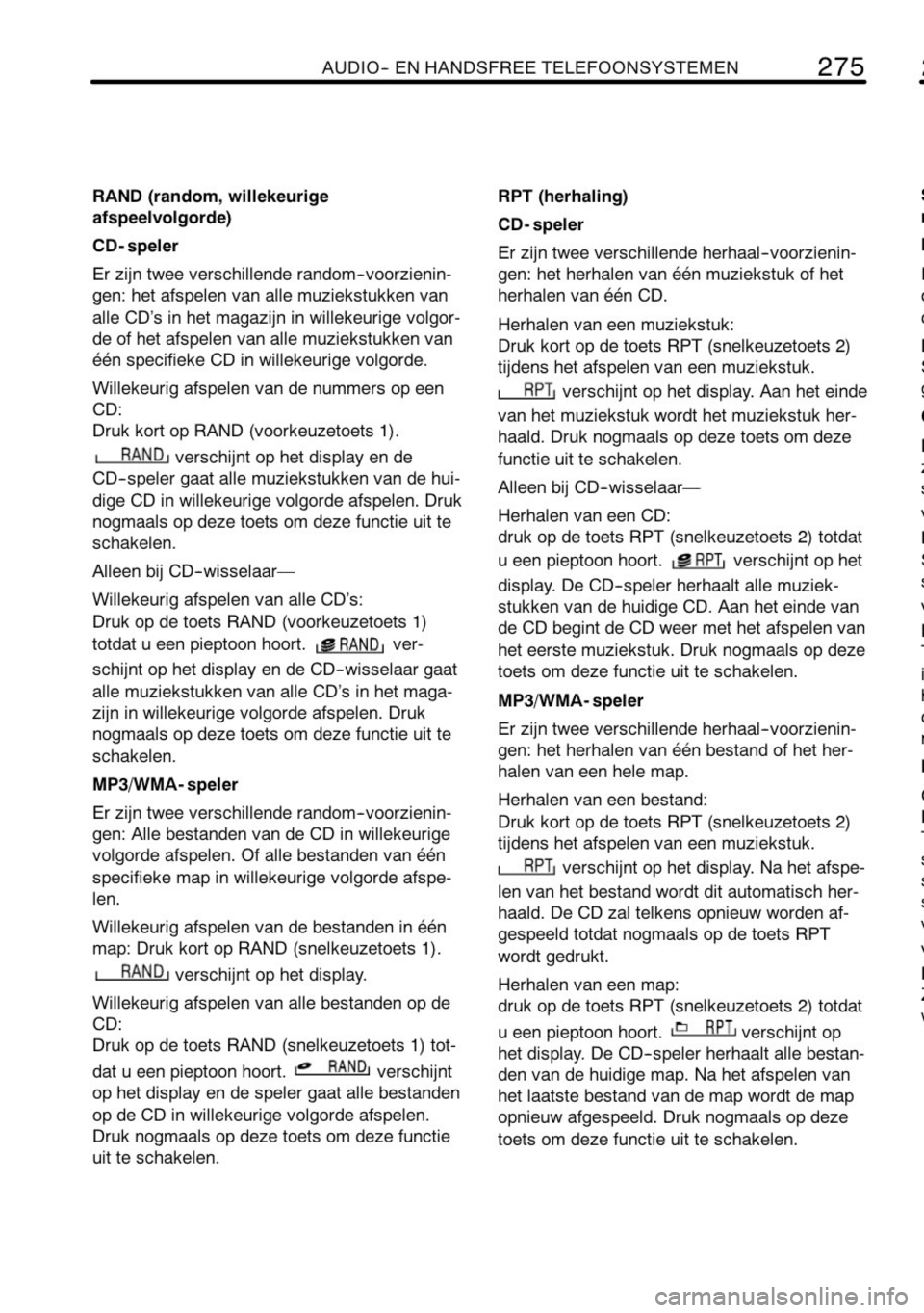 TOYOTA RAV4 2010 Instructieboekje (in Dutch) TOYOTA RAV4 2010 Instructieboekje (in Dutch)