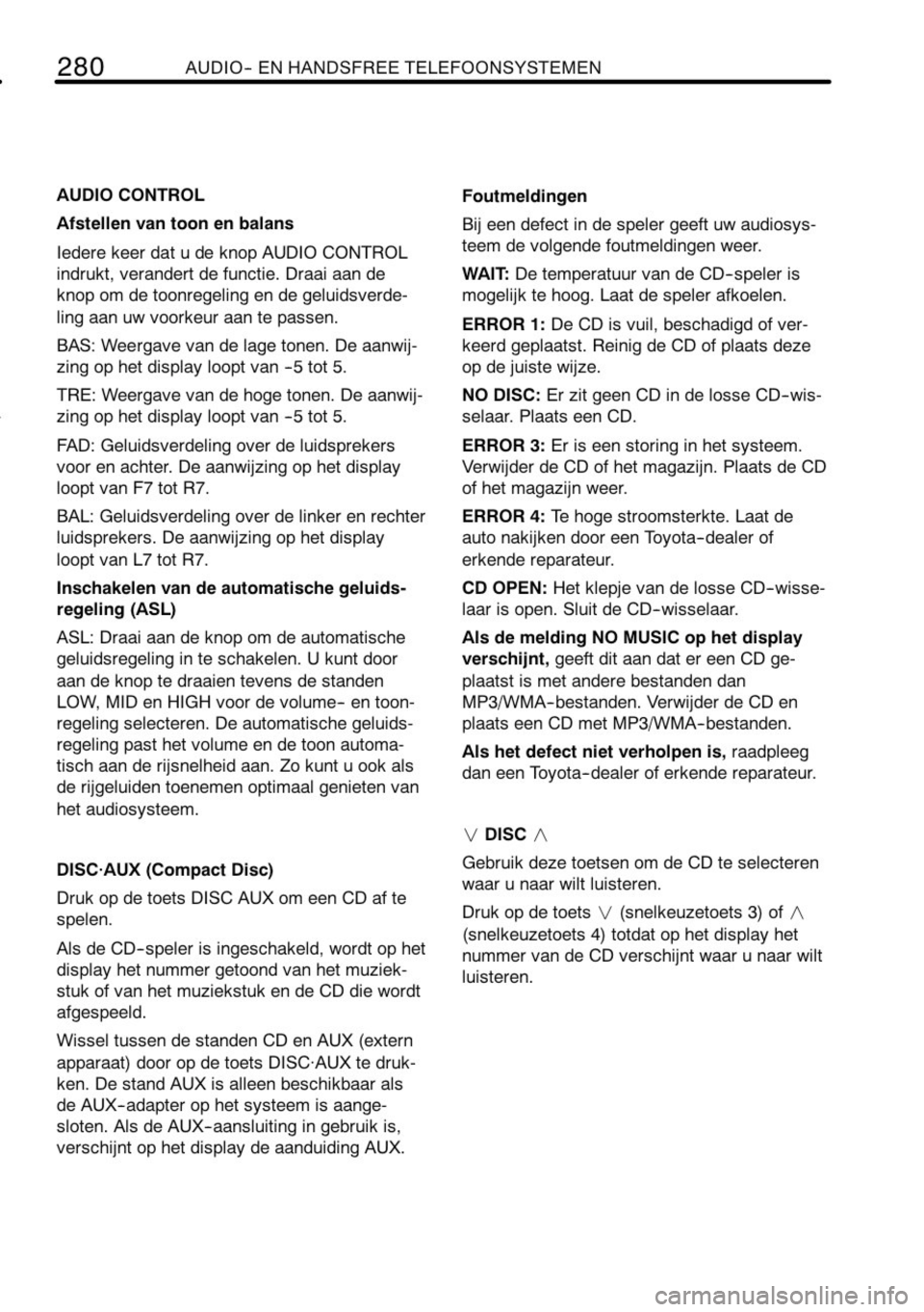 TOYOTA RAV4 2010 Instructieboekje (in Dutch) TOYOTA RAV4 2010 Instructieboekje (in Dutch)