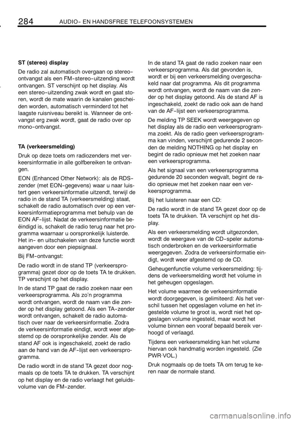 TOYOTA RAV4 2010 Instructieboekje (in Dutch) TOYOTA RAV4 2010 Instructieboekje (in Dutch)