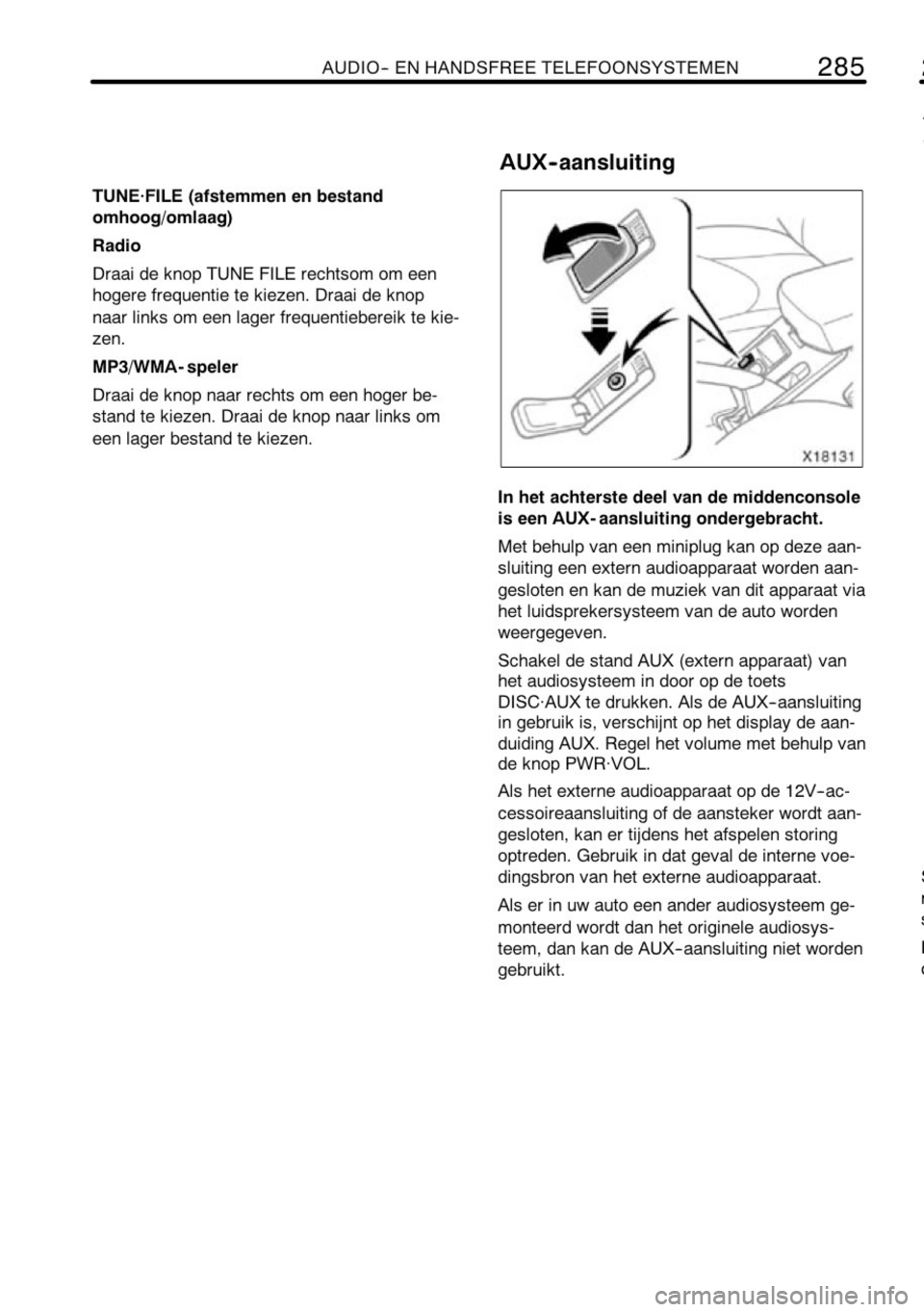 TOYOTA RAV4 2010 Instructieboekje (in Dutch) TOYOTA RAV4 2010 Instructieboekje (in Dutch)