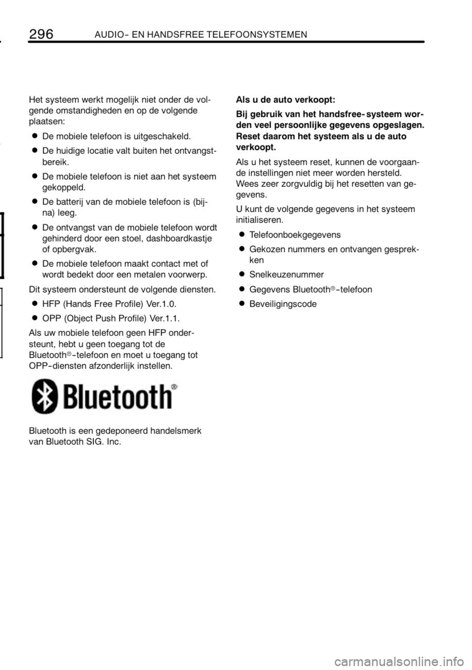 TOYOTA RAV4 2010 Instructieboekje (in Dutch) TOYOTA RAV4 2010 Instructieboekje (in Dutch)