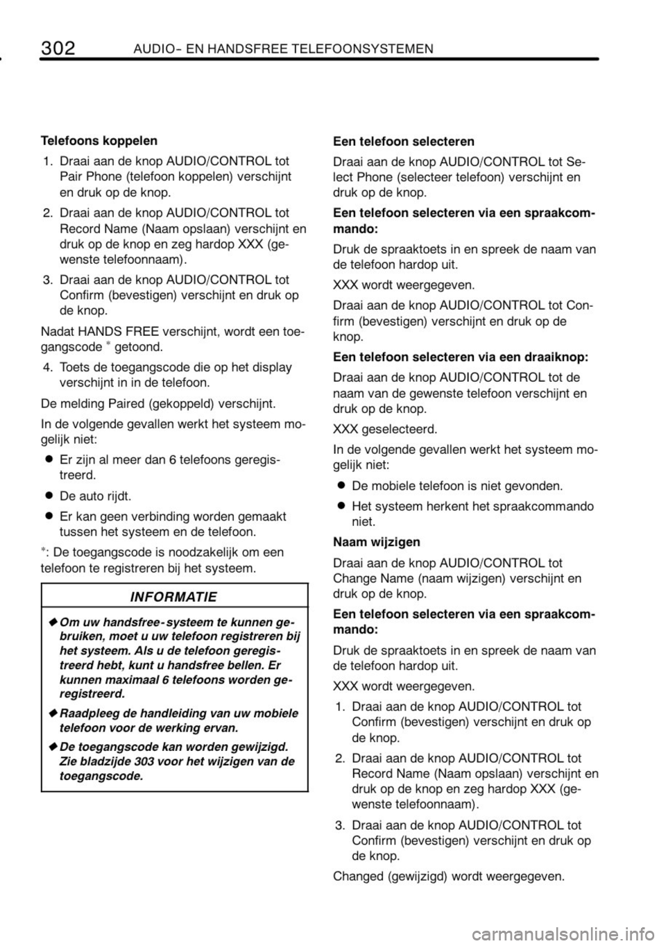 TOYOTA RAV4 2010 Instructieboekje (in Dutch) TOYOTA RAV4 2010 Instructieboekje (in Dutch)
