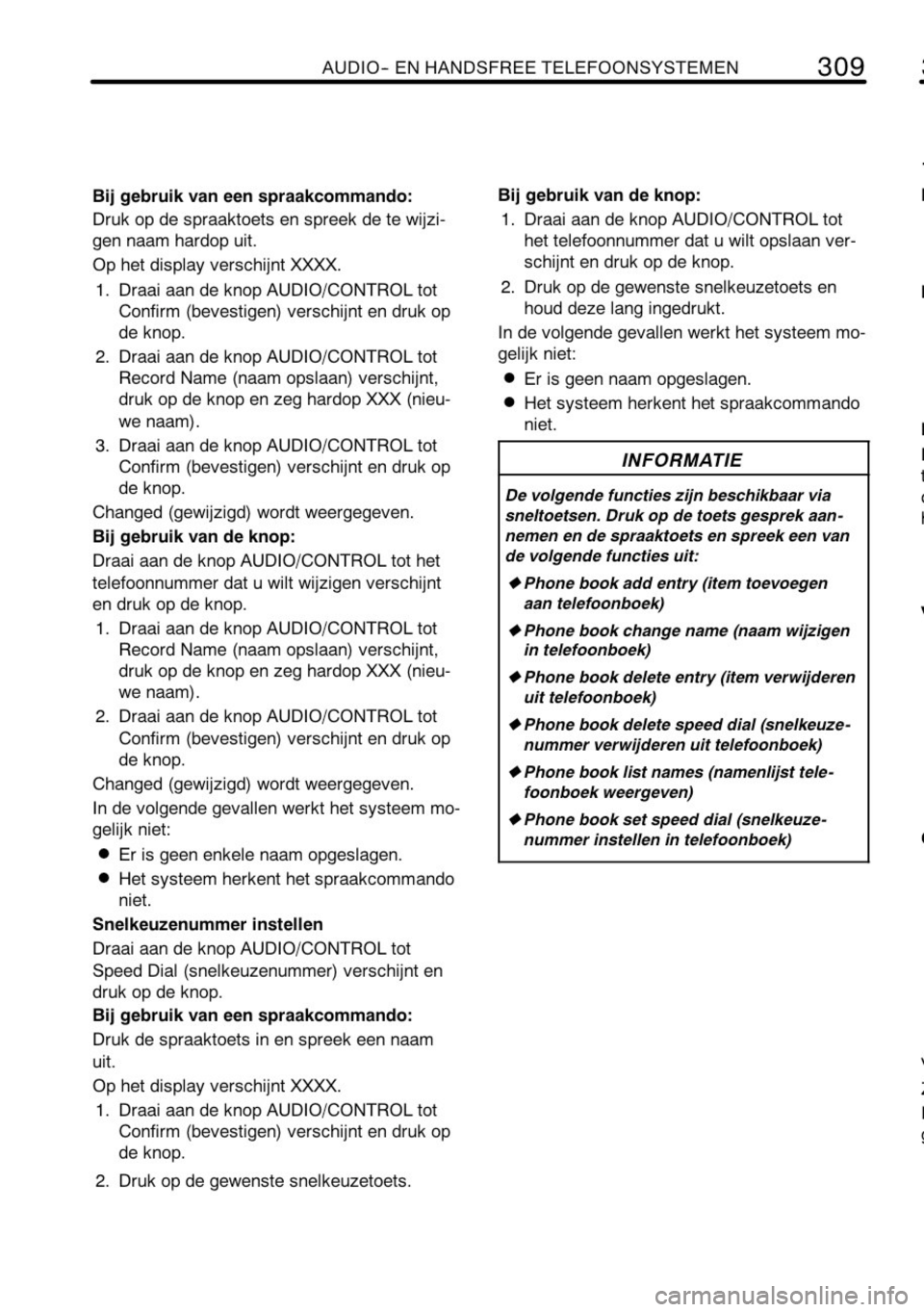 TOYOTA RAV4 2010 Instructieboekje (in Dutch) TOYOTA RAV4 2010 Instructieboekje (in Dutch)