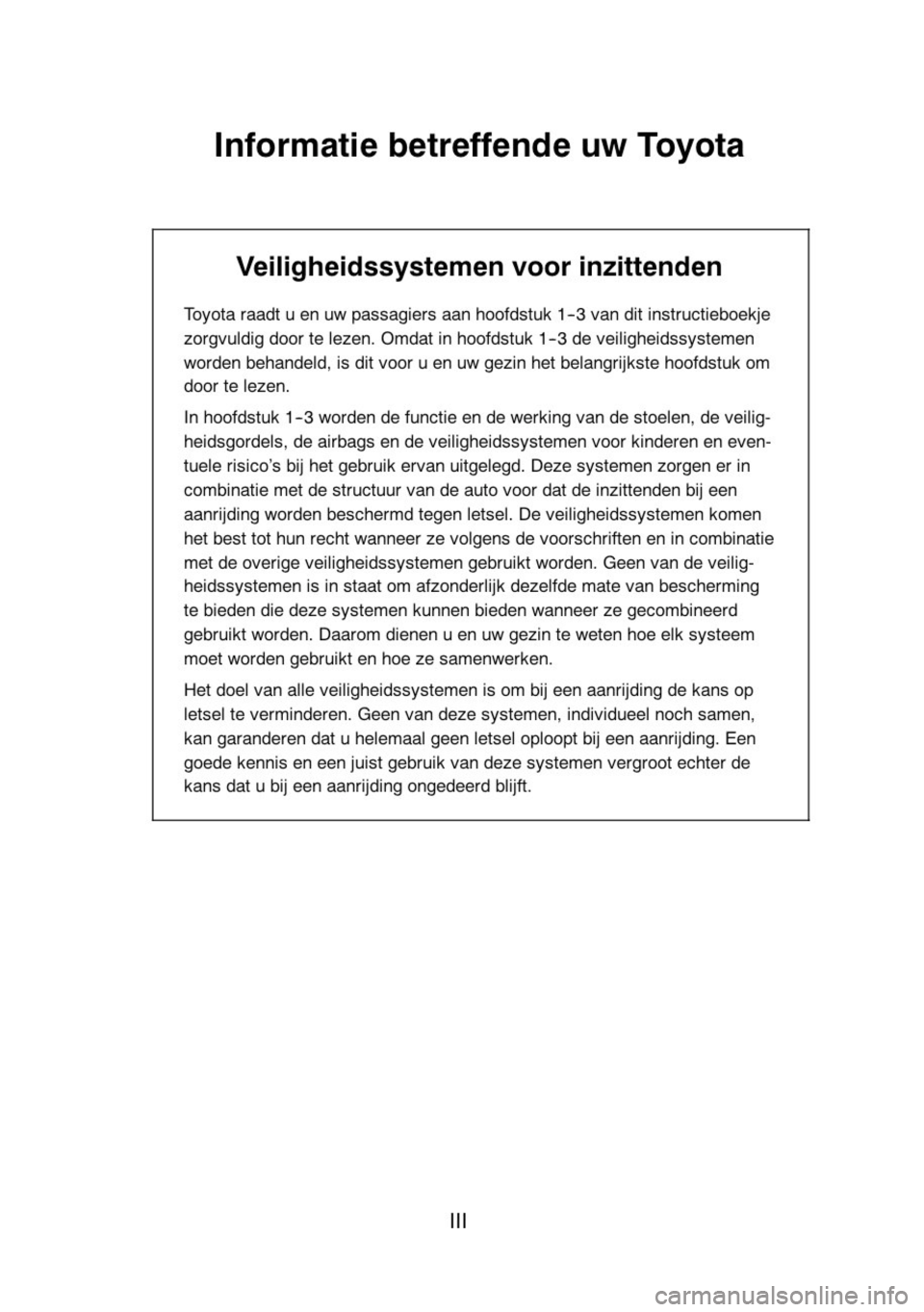 TOYOTA RAV4 2010 Instructieboekje (in Dutch) TOYOTA RAV4 2010 Instructieboekje (in Dutch)