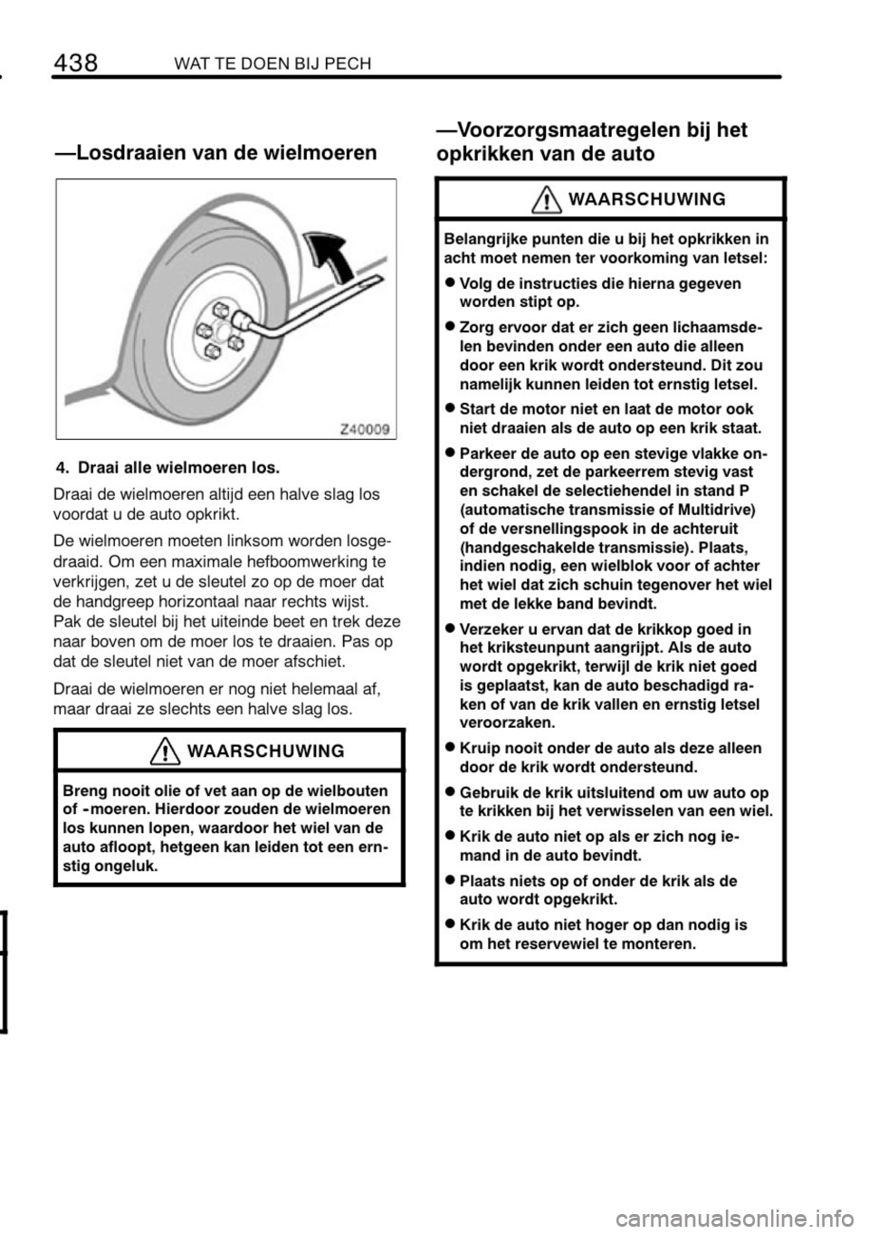 TOYOTA RAV4 2010 Instructieboekje (in Dutch) TOYOTA RAV4 2010 Instructieboekje (in Dutch)