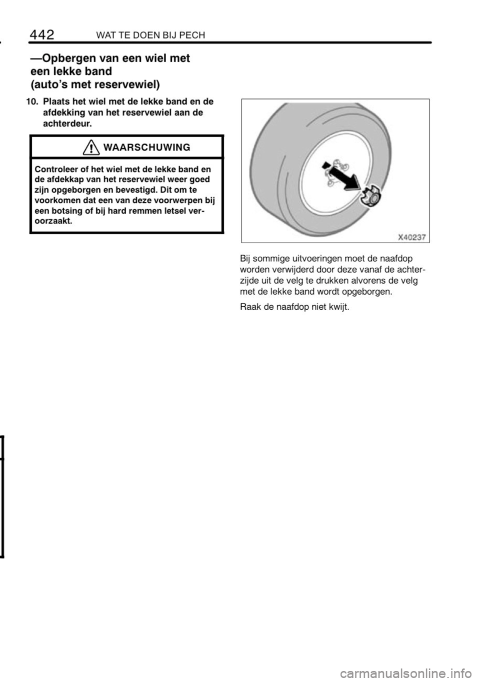 TOYOTA RAV4 2010 Instructieboekje (in Dutch) TOYOTA RAV4 2010 Instructieboekje (in Dutch)
