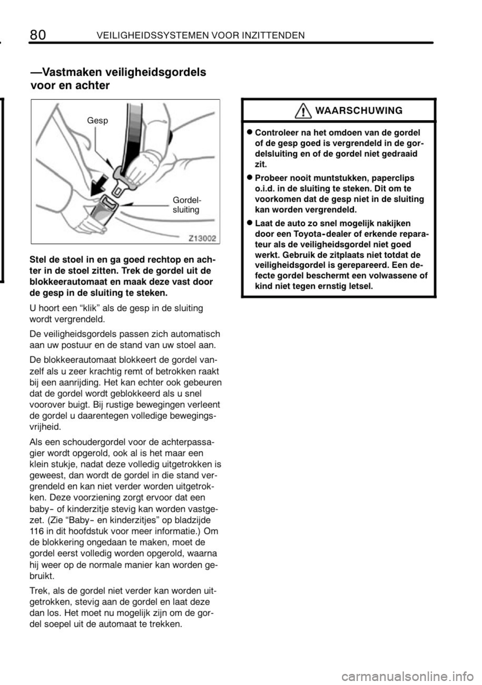 TOYOTA RAV4 2010 Instructieboekje (in Dutch) TOYOTA RAV4 2010 Instructieboekje (in Dutch)