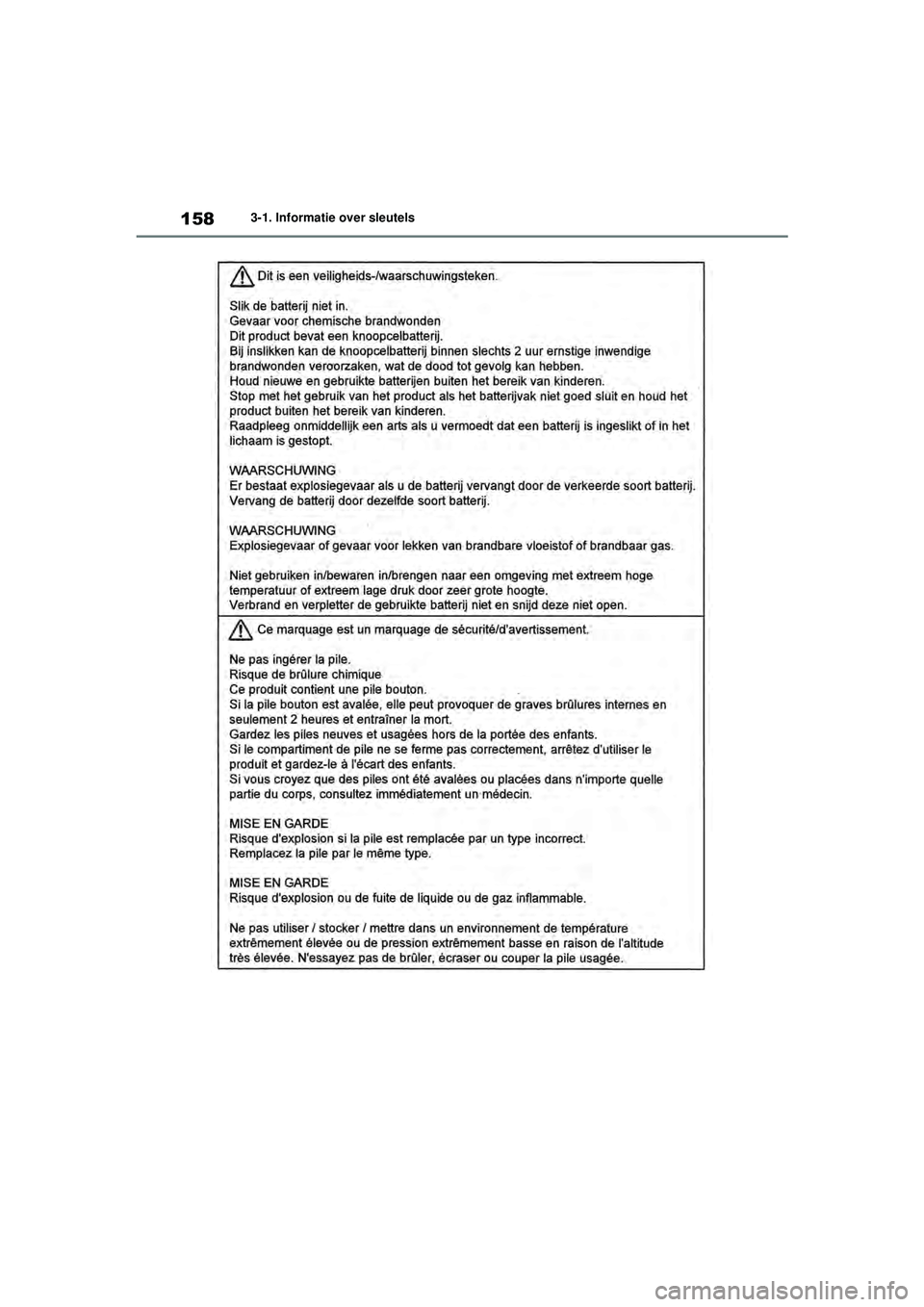 TOYOTA RAV4 HYBRID 2021  Instructieboekje (in Dutch) 1583-1. Informatie over sleutels
pM_RAV4-HV_OM_OM42D32E_(EE).book  Page 158  Wednesday, July 29, 2020  9:01 AM 