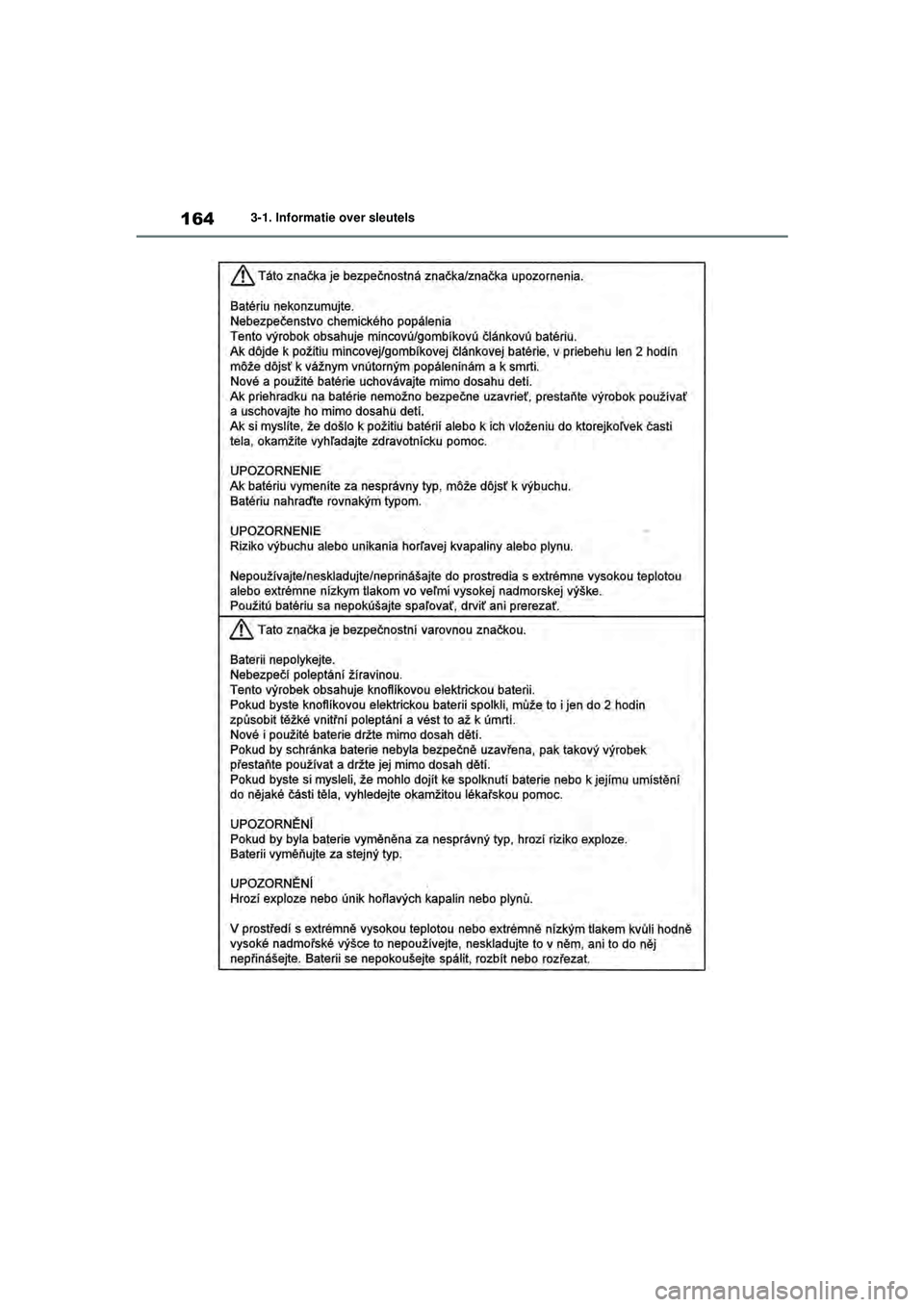 TOYOTA RAV4 HYBRID 2021  Instructieboekje (in Dutch) 1643-1. Informatie over sleutels
pM_RAV4-HV_OM_OM42D32E_(EE).book  Page 164  Wednesday, July 29, 2020  9:01 AM 