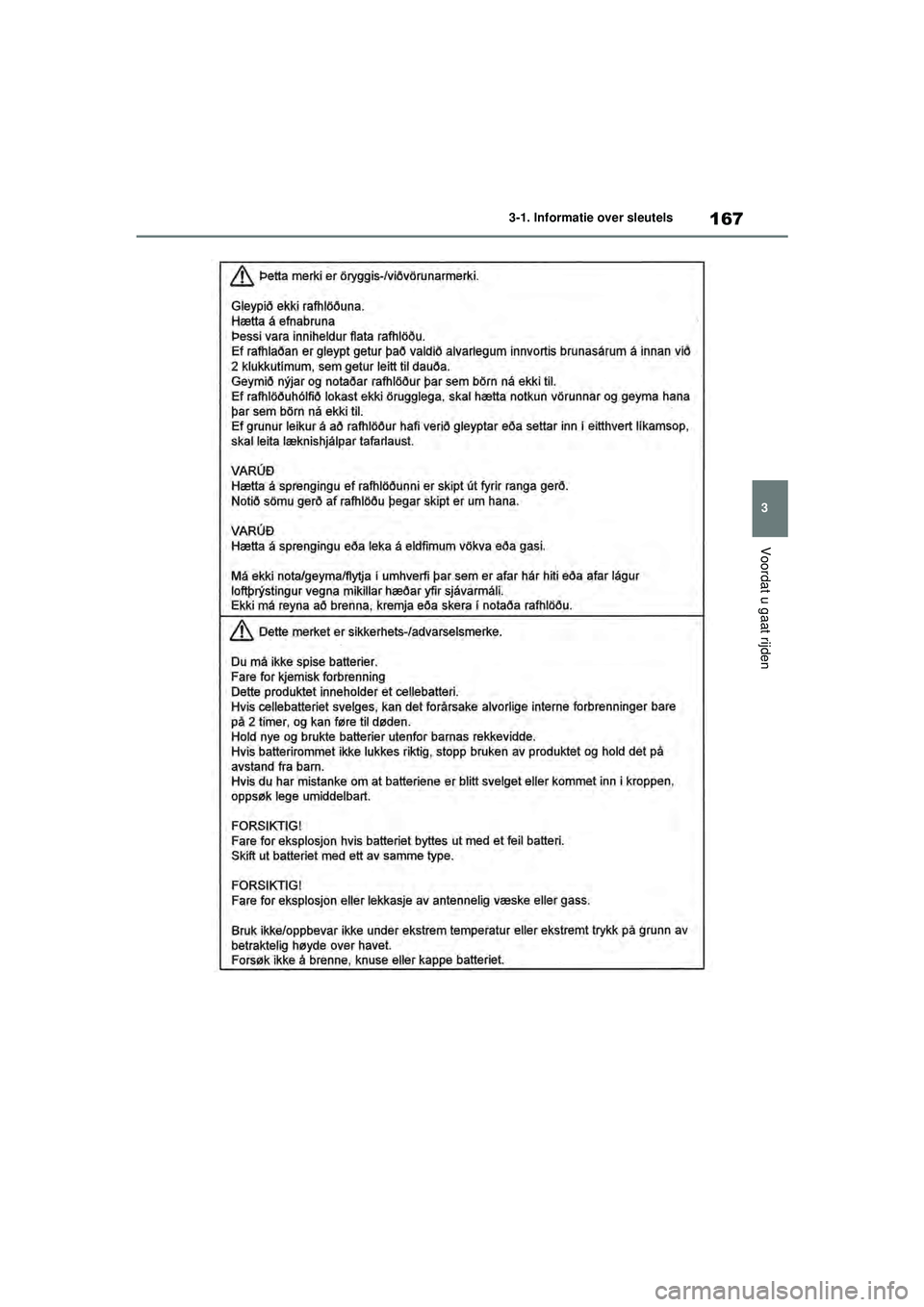 TOYOTA RAV4 HYBRID 2021  Instructieboekje (in Dutch) 167
3
3-1. Informatie over sleutels
Voordat u gaat rijden
pM_RAV4-HV_OM_OM42D32E_(EE).book  Page 
167  Wednesday, July 29, 2020  9:01 AM 