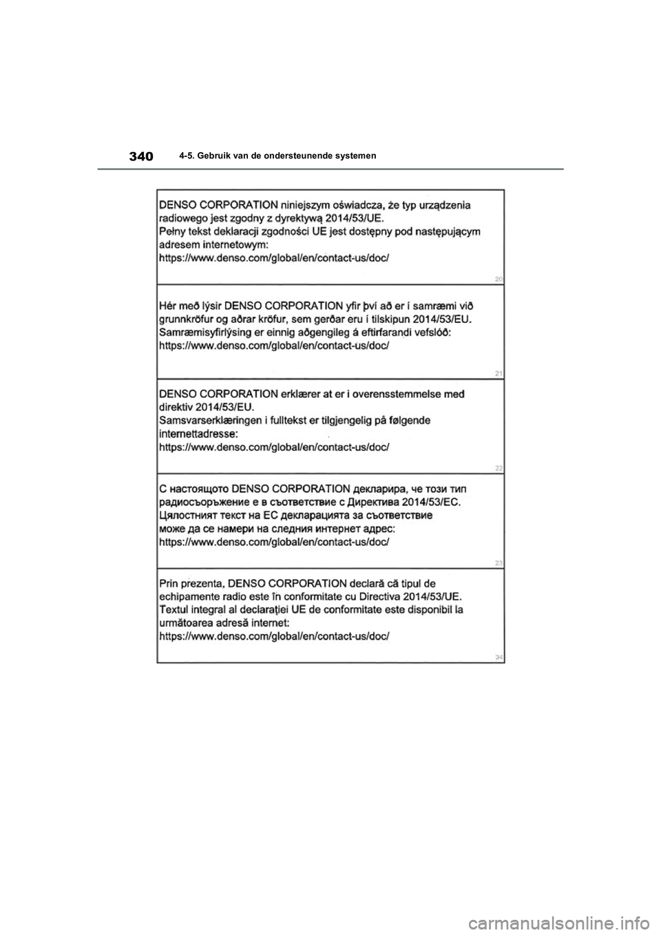 TOYOTA RAV4 HYBRID 2020 Instructieboekje (in Dutch) 3404-5. Gebruik van de ondersteunende systemen
pM_RAV4-HV_OM_OM42C86E_(EE).book Page 340 Wednesday, October 9, 2019 11:15 AM TOYOTA RAV4 HYBRID 2020 Instructieboekje (in Dutch) 3404-5. Gebruik van de ondersteunende systemen
pM_RAV4-HV_OM_OM42C86E_(EE).book Page 340 Wednesday, October 9, 2019 11:15 AM