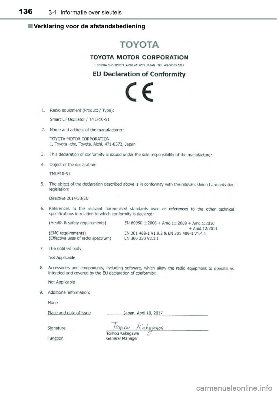 TOYOTA RAV4 HYBRID 2018  Instructieboekje (in Dutch) 1363-1. Informatie over sleutels
■Verklaring voor de afstandsbediening 