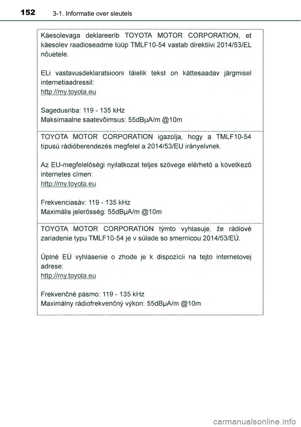 TOYOTA RAV4 HYBRID 2018  Instructieboekje (in Dutch) 1523-1. Informatie over sleutels 