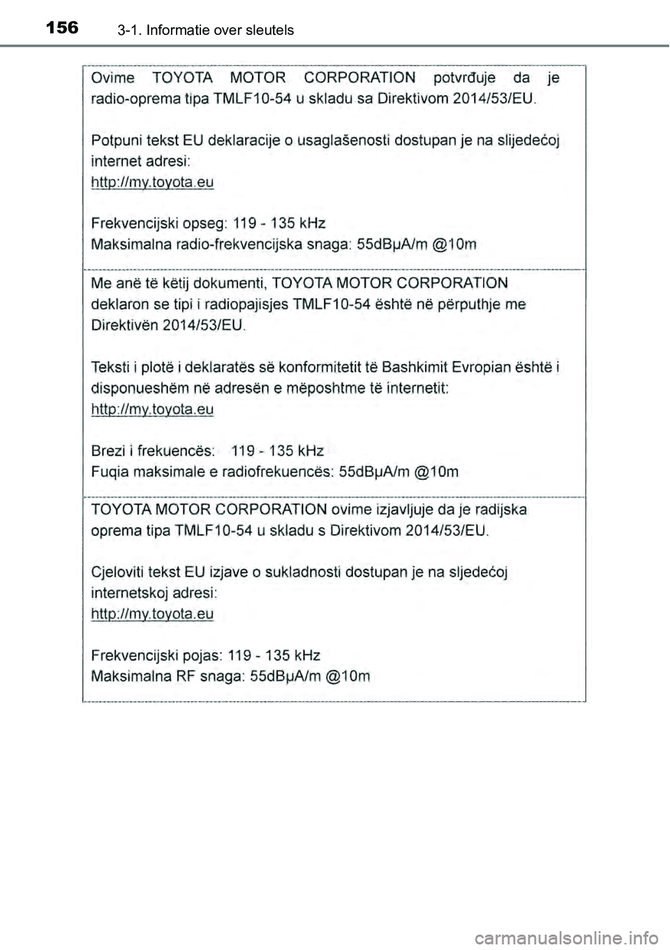 TOYOTA RAV4 HYBRID 2018  Instructieboekje (in Dutch) 1563-1. Informatie over sleutels 