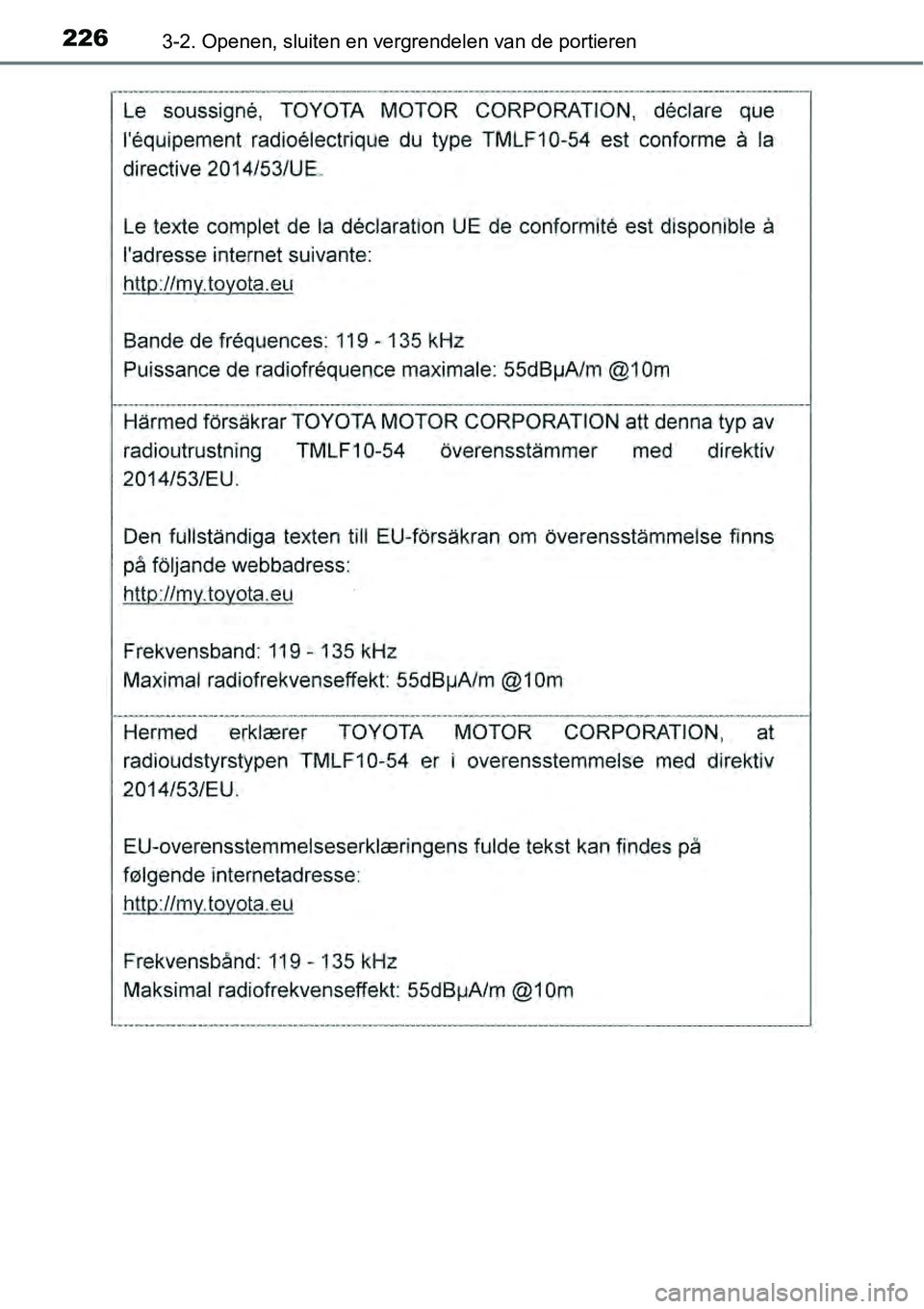 TOYOTA RAV4 HYBRID 2018  Instructieboekje (in Dutch) 2263-2. Openen, sluiten en vergrendelen van de portieren 
