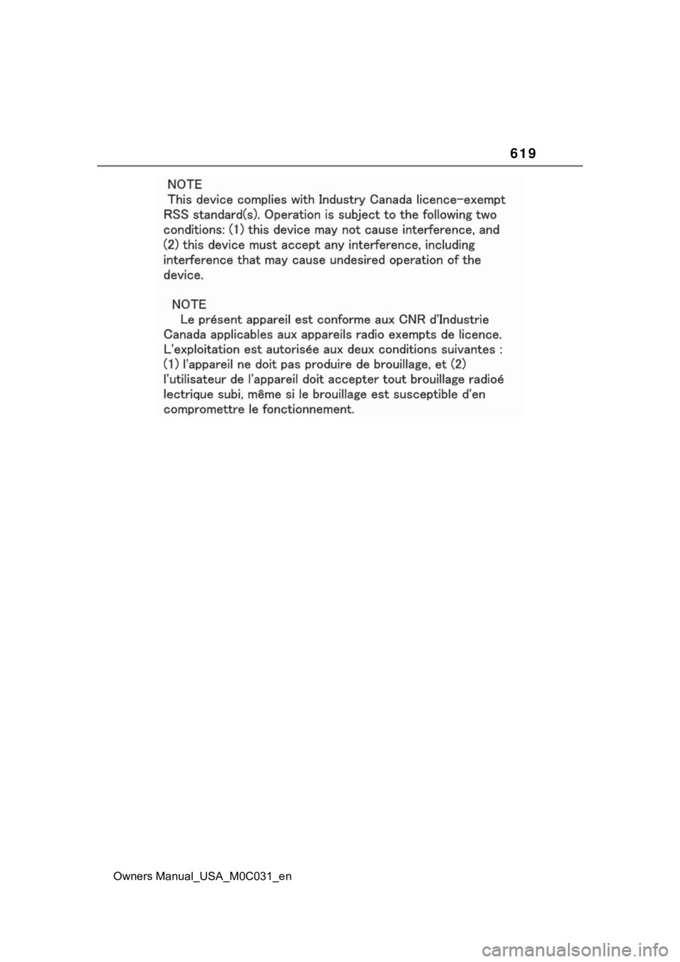 TOYOTA TUNDRA HYBRID 2022 Owners Manual 619
Owners Manual_USA_M0C031_en TOYOTA TUNDRA HYBRID 2022 Owners Manual 619
Owners Manual_USA_M0C031_en
