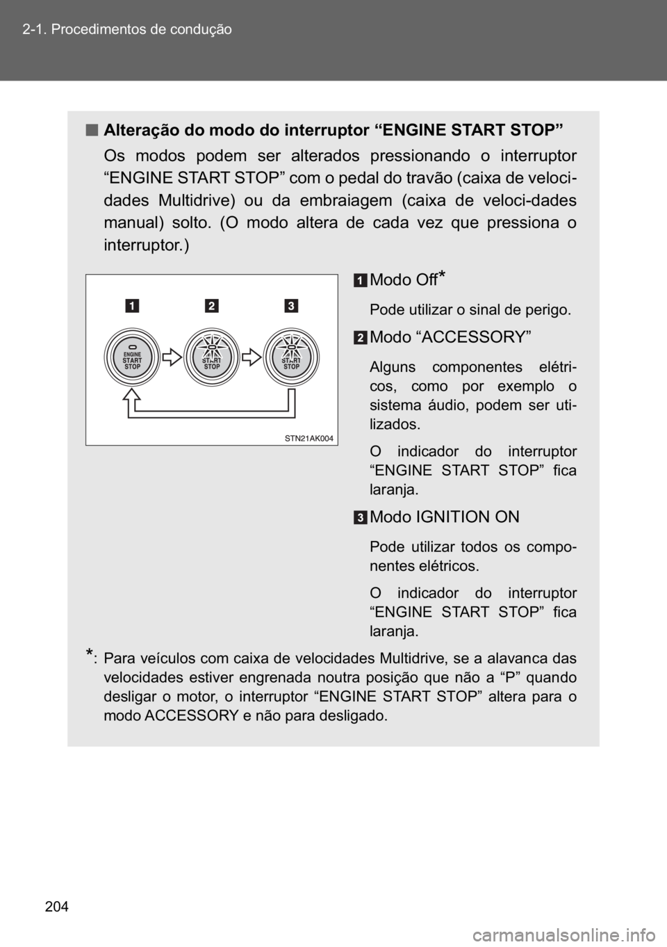 TOYOTA VERSO 2017  Manual de utilização (in Portuguese) ��� ������3�U�R�F�H�G�L�P�H�Q�W�R�V��G�H��F�R�Q�G�X�o�m�R
n
nn n�$�O�W�H�U�D�o�m�R��G�R��P�R�G�R��G�R��L�Q�W�H�U�U�X�S�W�R�U��
