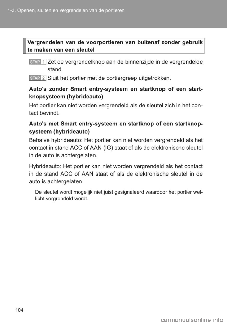 TOYOTA YARIS 2014  Instructieboekje (in Dutch) 