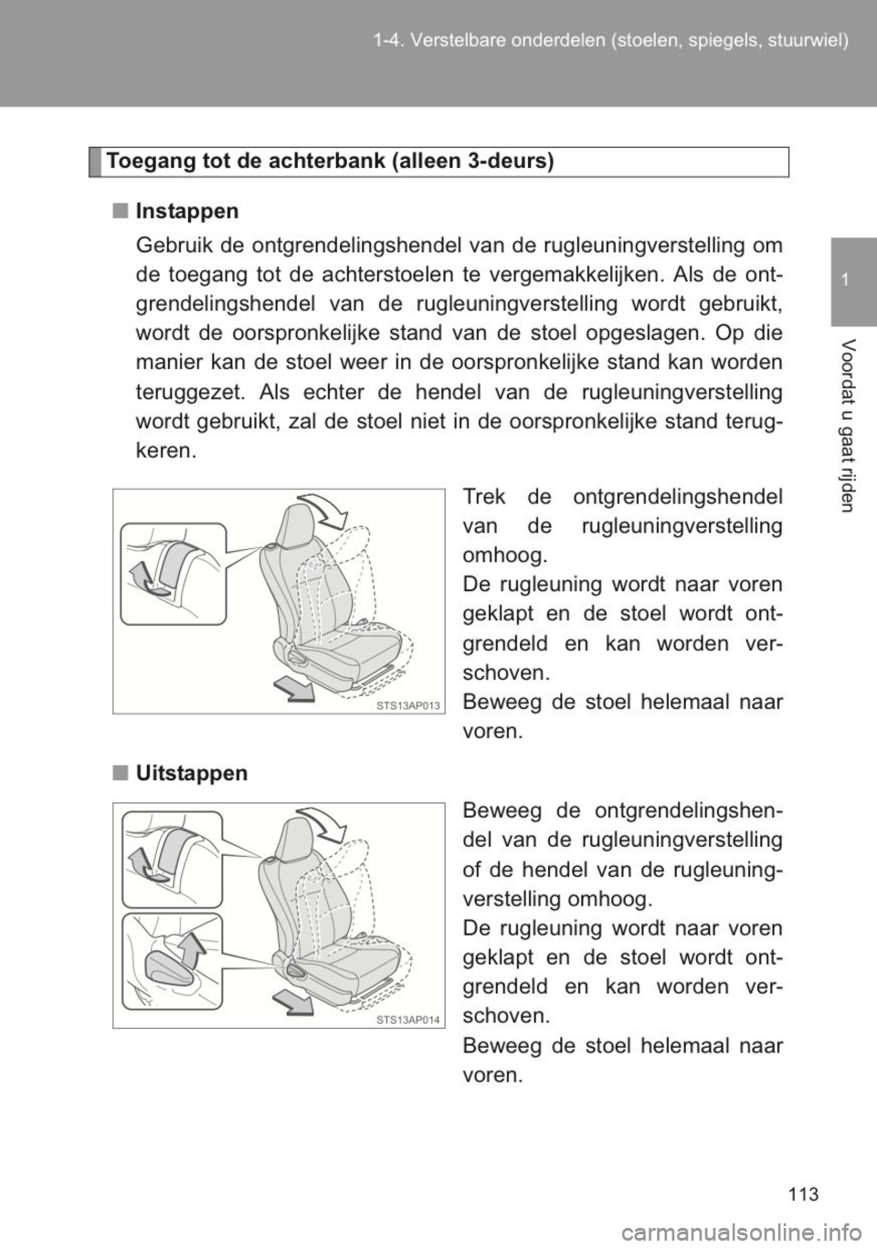 TOYOTA YARIS 2014 Instructieboekje (in Dutch) TOYOTA YARIS 2014 Instructieboekje (in Dutch)