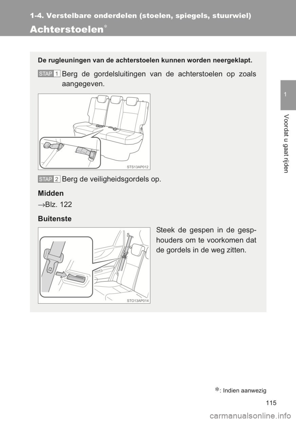 TOYOTA YARIS 2014 Instructieboekje (in Dutch) TOYOTA YARIS 2014 Instructieboekje (in Dutch)