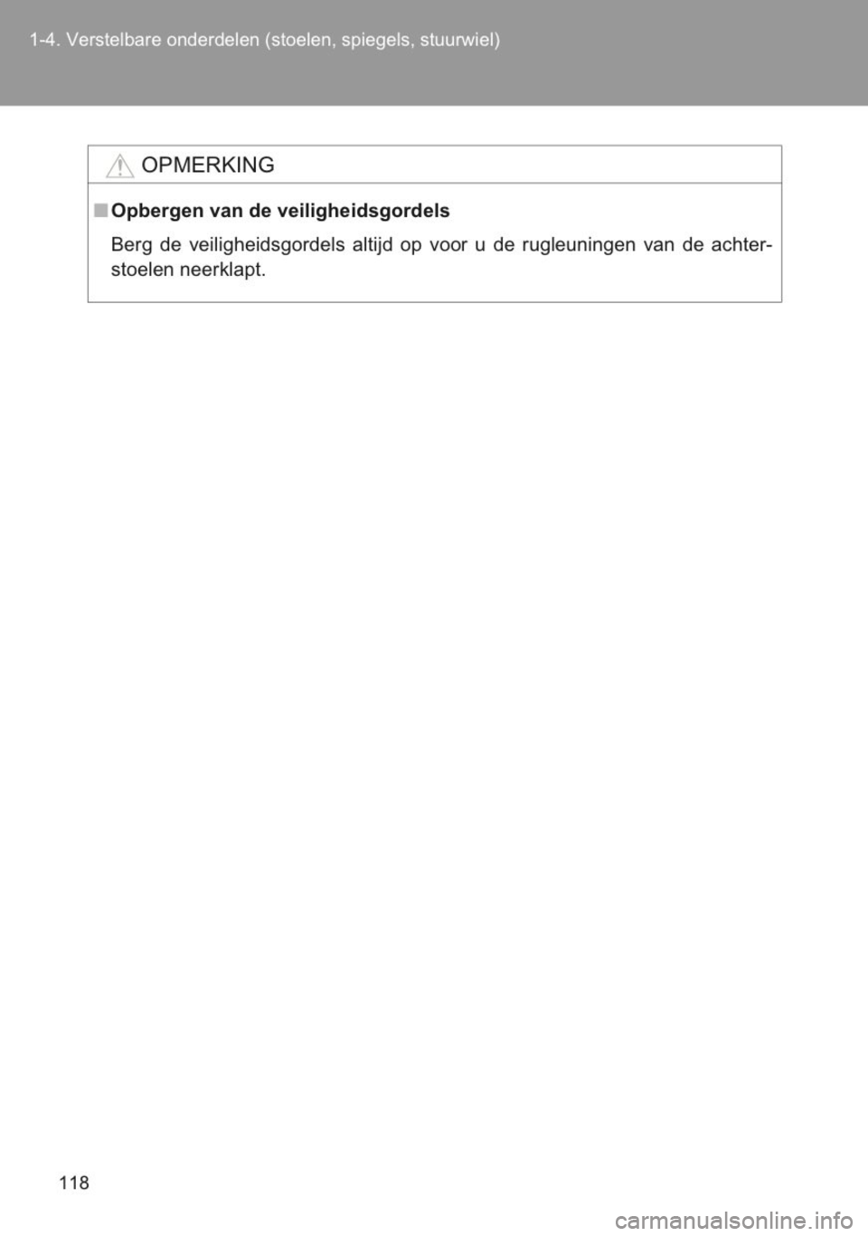 TOYOTA YARIS 2014 Instructieboekje (in Dutch) TOYOTA YARIS 2014 Instructieboekje (in Dutch)