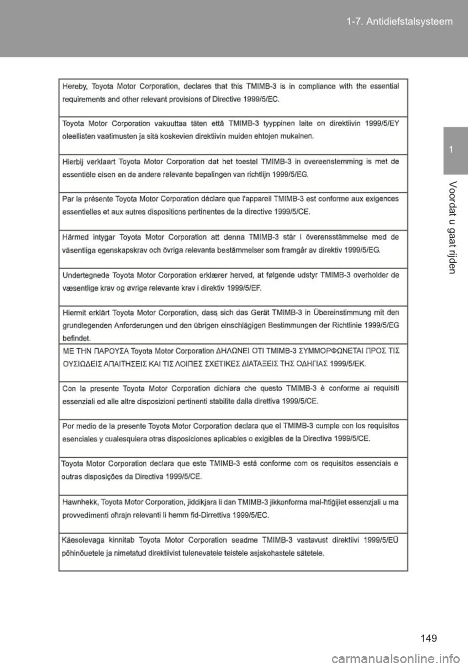 TOYOTA YARIS 2014  Instructieboekje (in Dutch) 