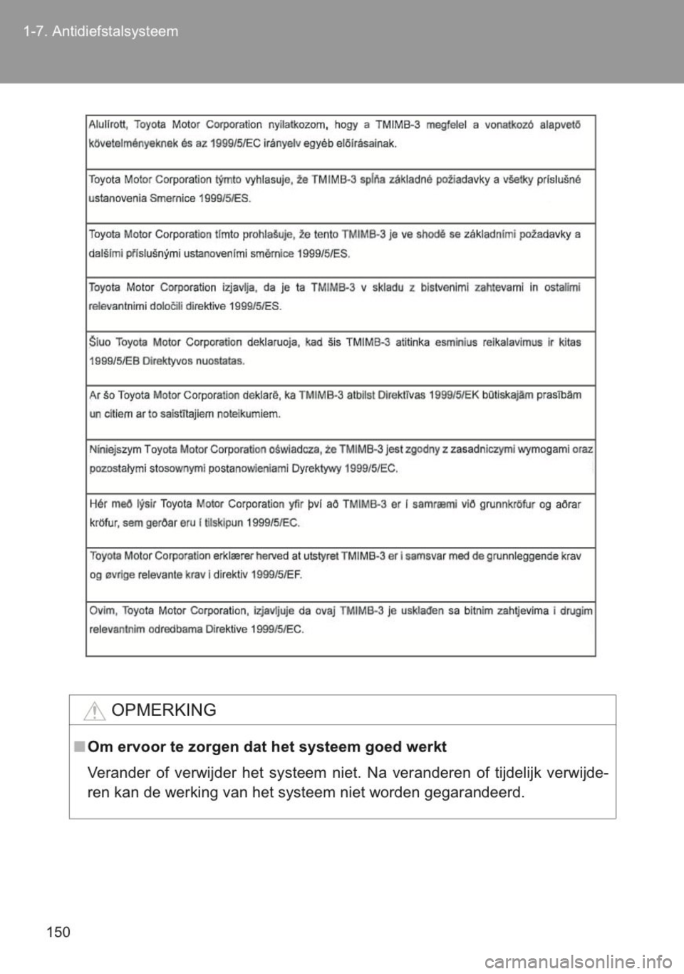 TOYOTA YARIS 2014  Instructieboekje (in Dutch) 