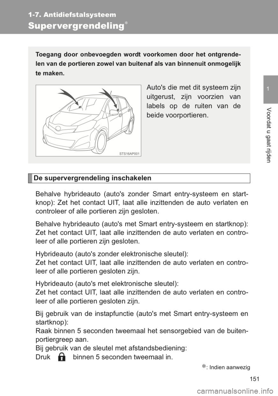 TOYOTA YARIS 2014  Instructieboekje (in Dutch) 