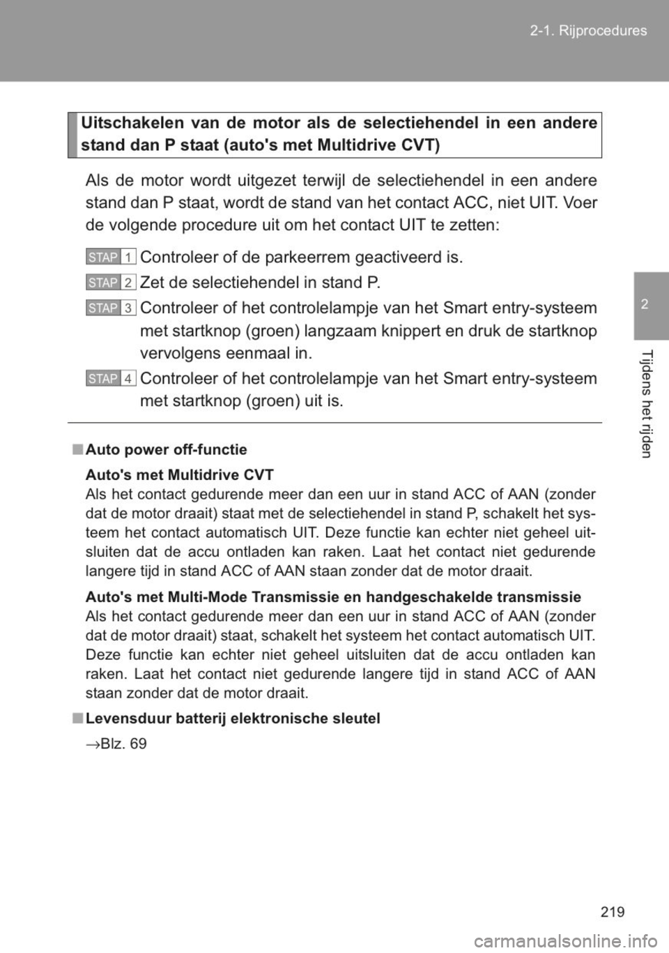 TOYOTA YARIS 2014  Instructieboekje (in Dutch) 