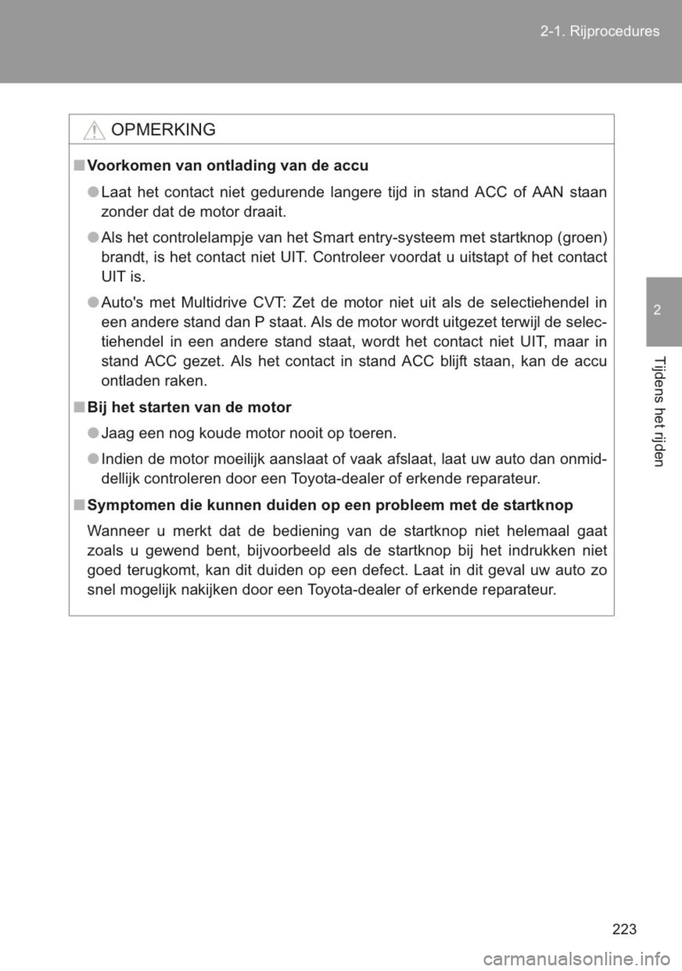 TOYOTA YARIS 2014  Instructieboekje (in Dutch) 