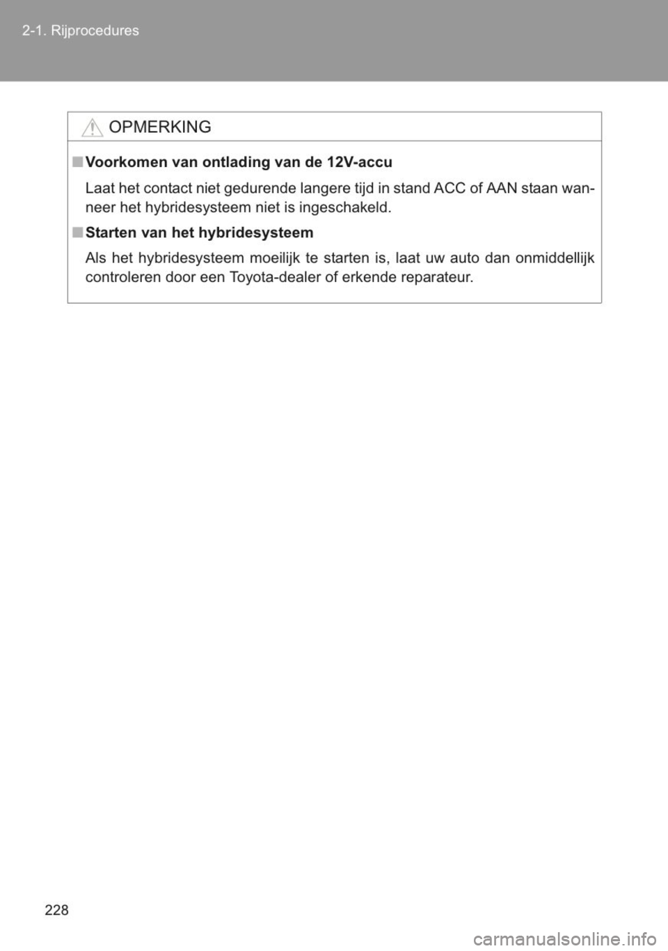 TOYOTA YARIS 2014  Instructieboekje (in Dutch) 
