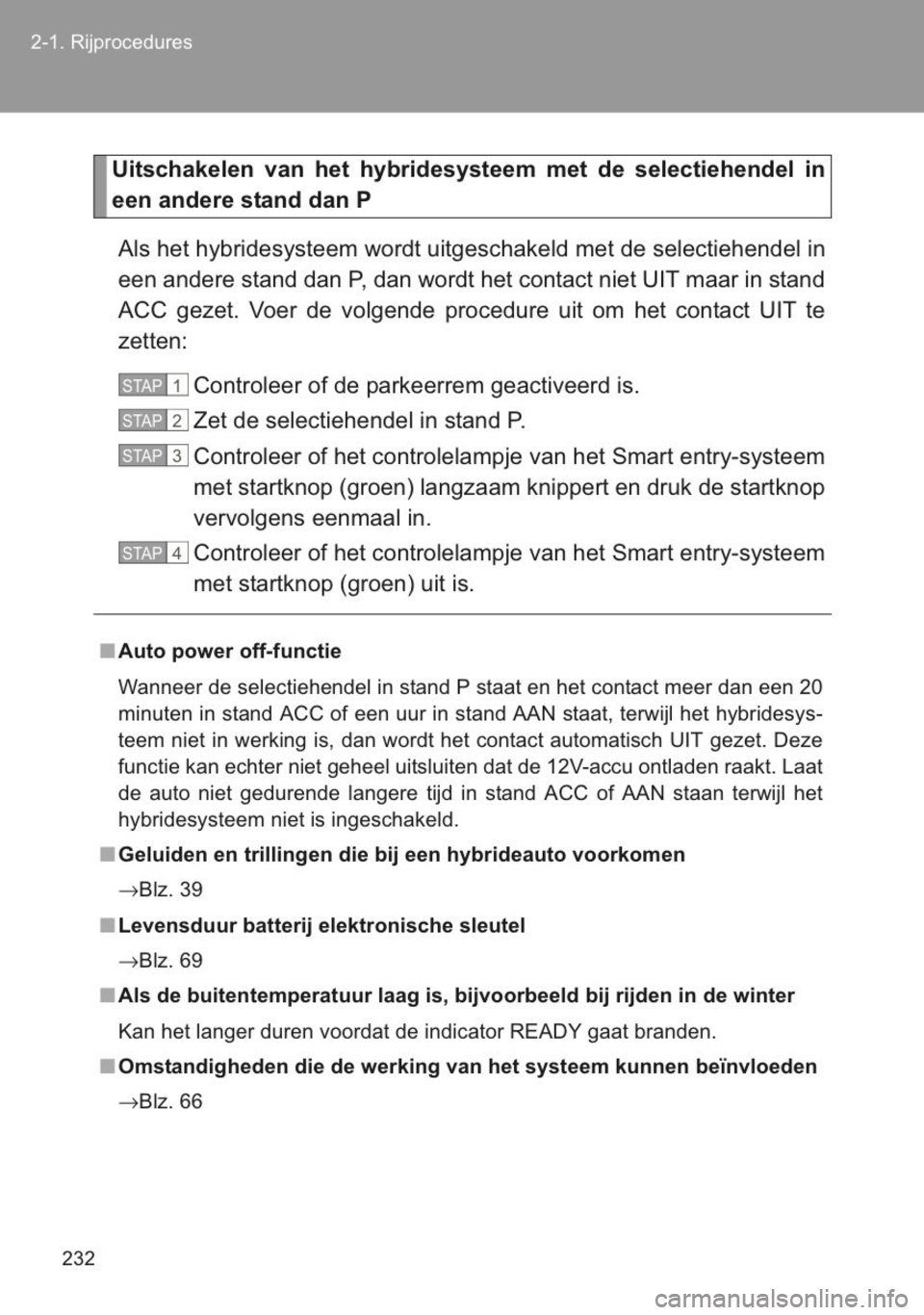 TOYOTA YARIS 2014  Instructieboekje (in Dutch) 